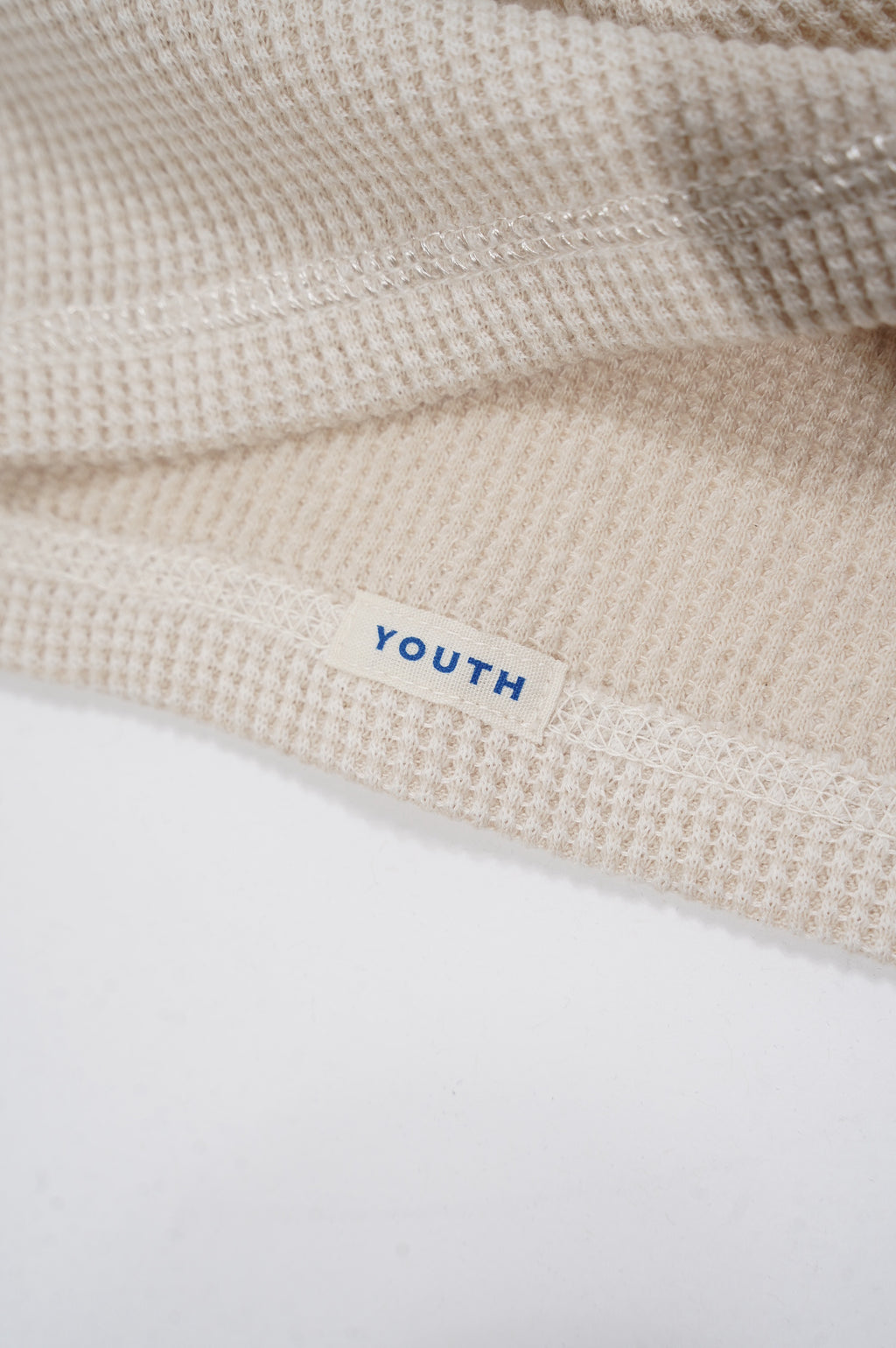 OLDE HOMESTEADER YOUTH -EXTRA SOFT THERMAL- "OVAL NECK LONG SLEEVE" [ECRU×OFF WHITE]