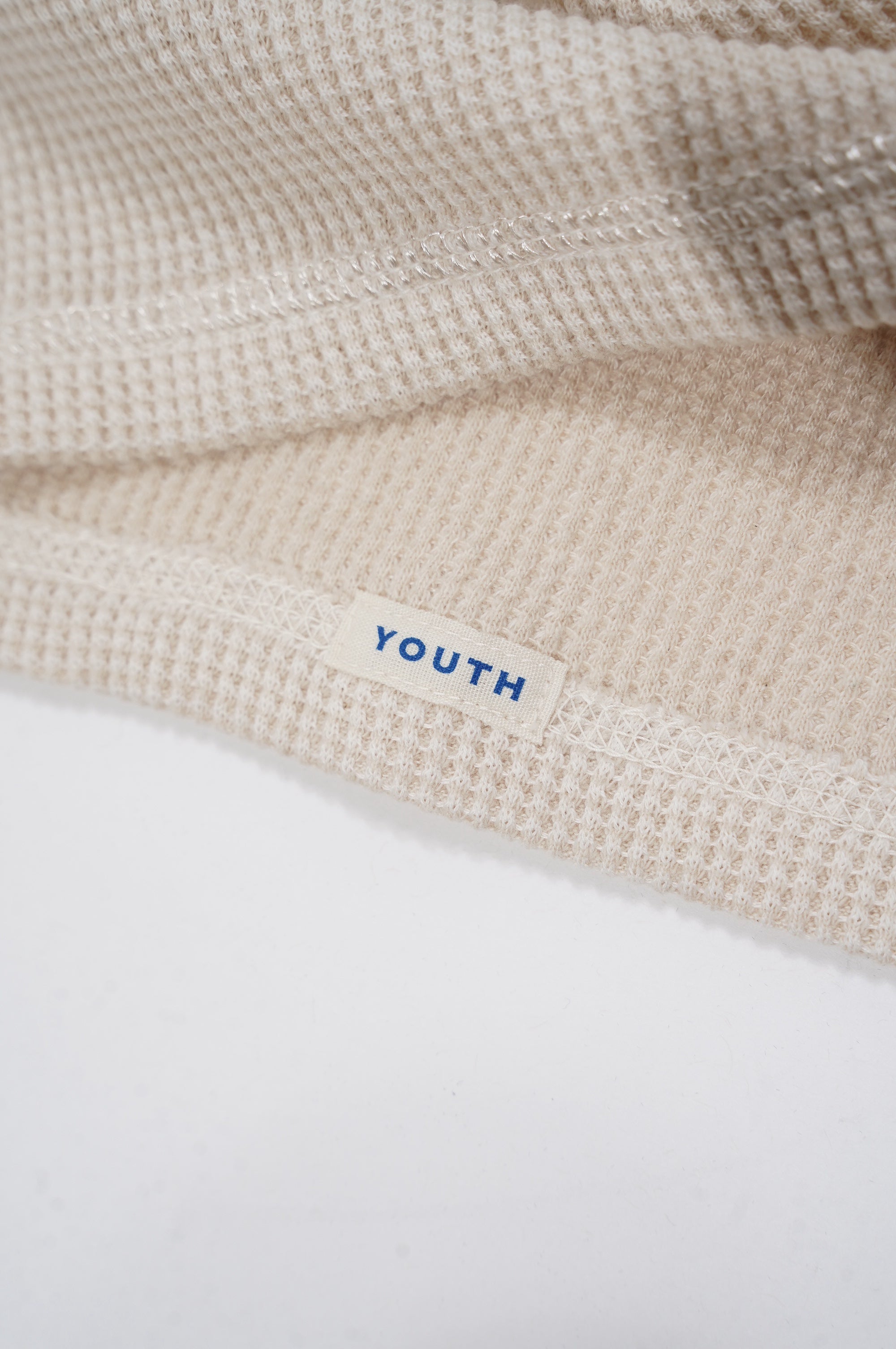 OLDE HOMESTEADER YOUTH -EXTRA SOFT THERMAL- "OVAL NECK LONG SLEEVE" [ECRU×OFF WHITE]