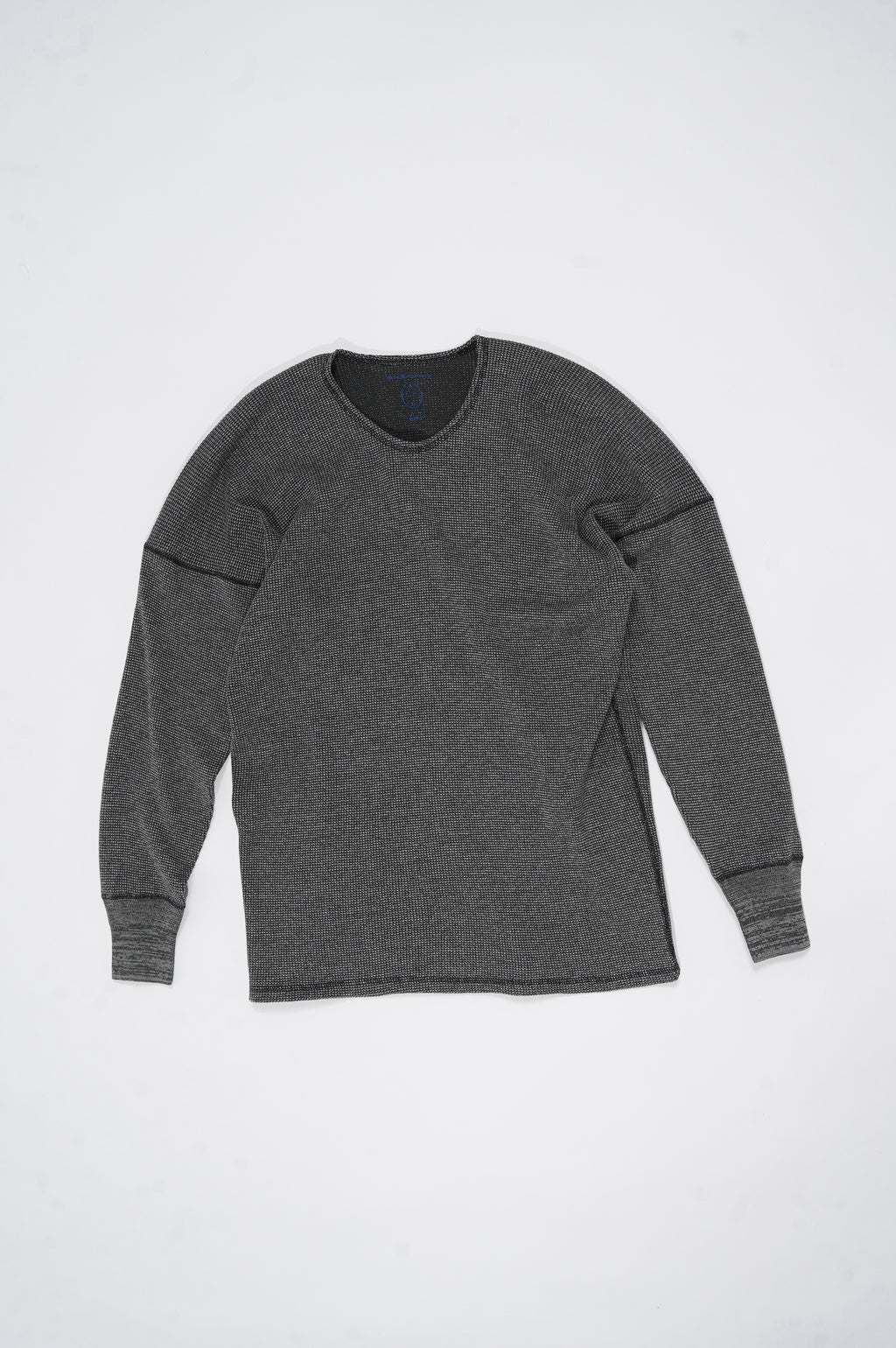 OLDE HOMESTEADER YOUTH -EXTRA SOFT THERMAL- "OVAL NECK LONG SLEEVE" [ECRU×BLACK]