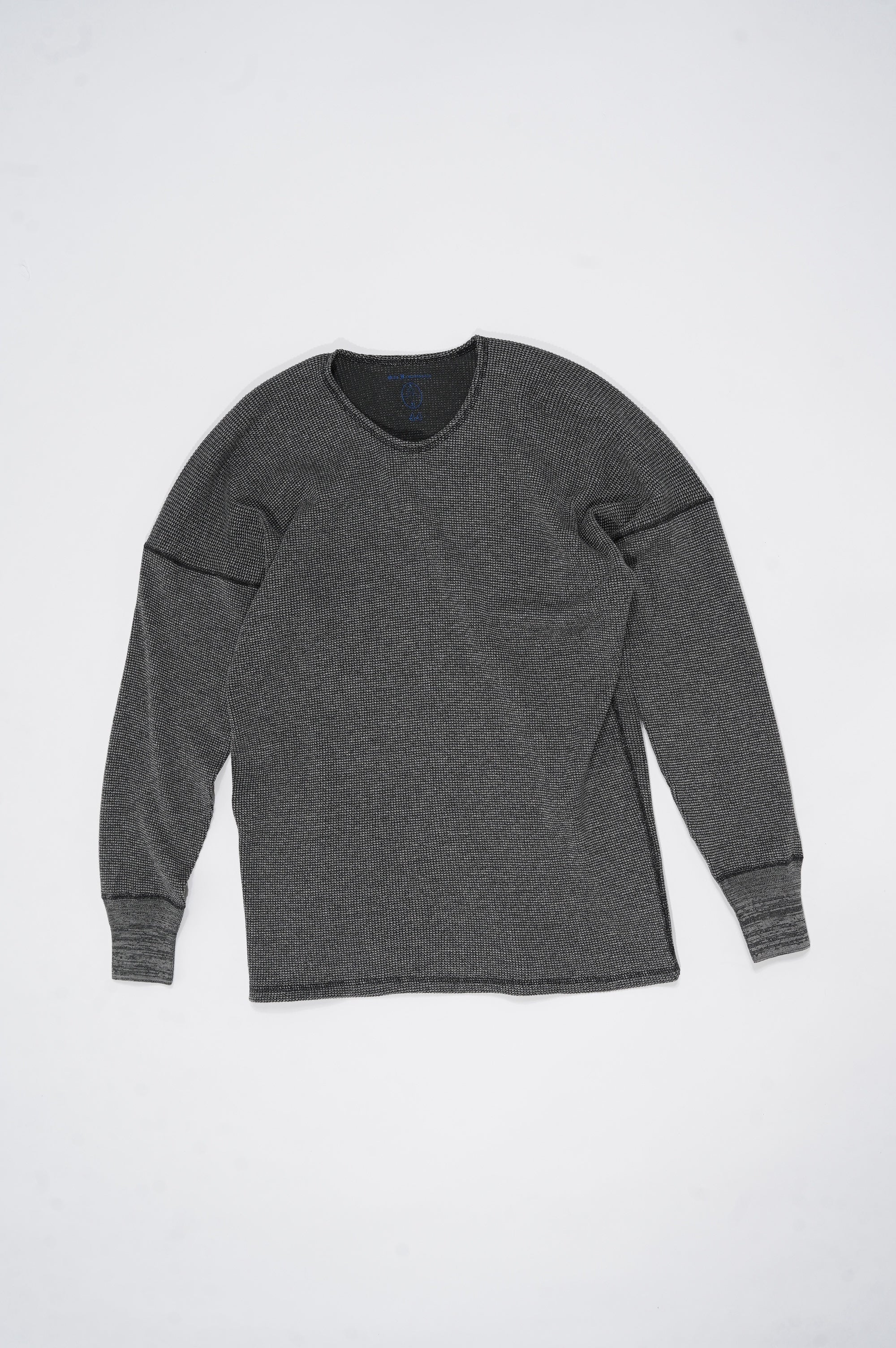 OLDE HOMESTEADER YOUTH -EXTRA SOFT THERMAL- "OVAL NECK LONG SLEEVE" [ECRU×BLACK]