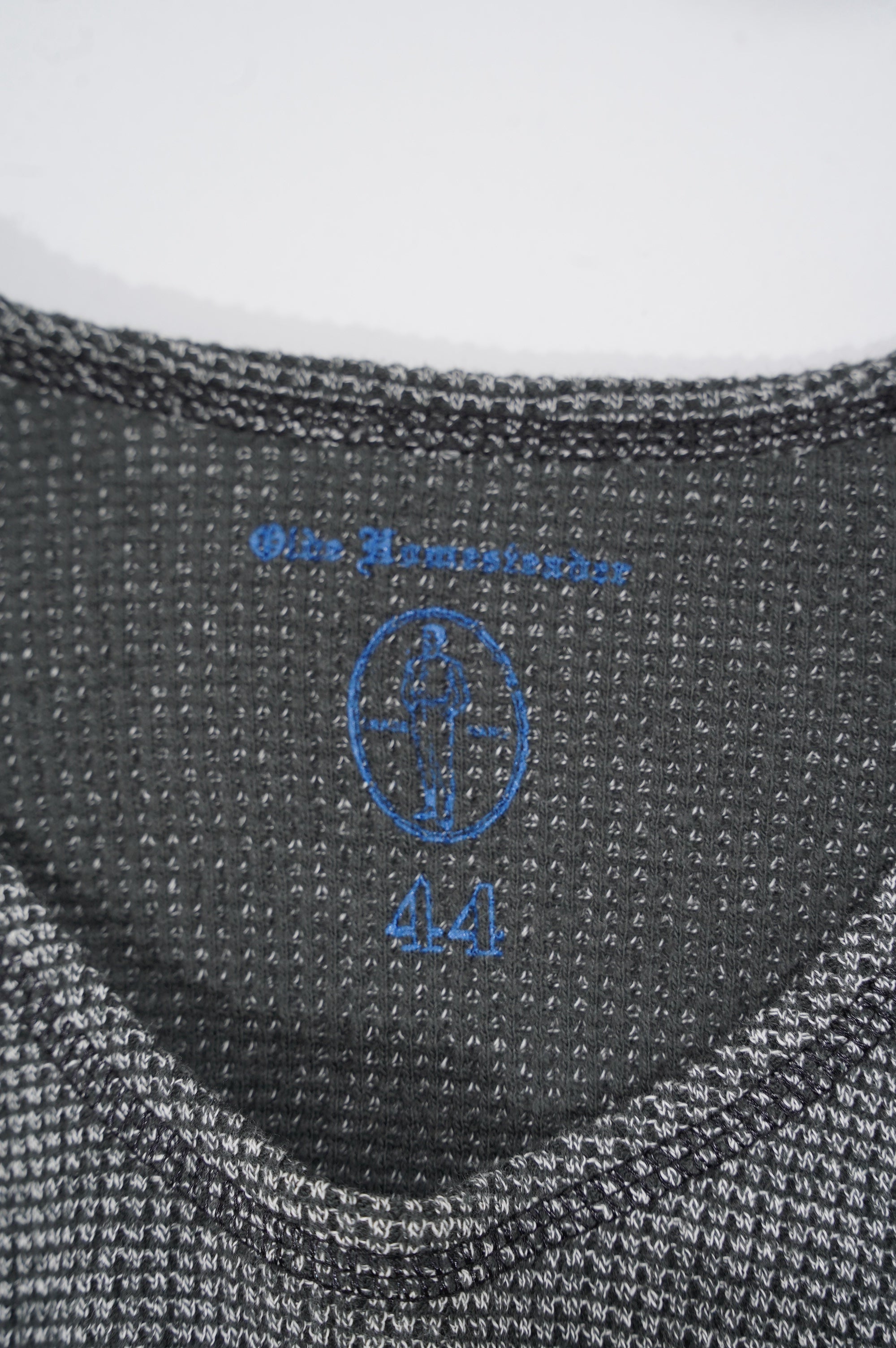 OLDE HOMESTEADER YOUTH -EXTRA SOFT THERMAL- "OVAL NECK LONG SLEEVE" [ECRU×BLACK]