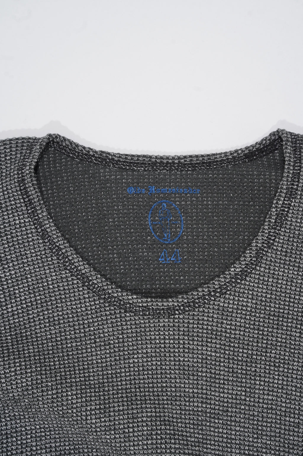OLDE HOMESTEADER YOUTH -EXTRA SOFT THERMAL- "OVAL NECK LONG SLEEVE" [ECRU×BLACK]