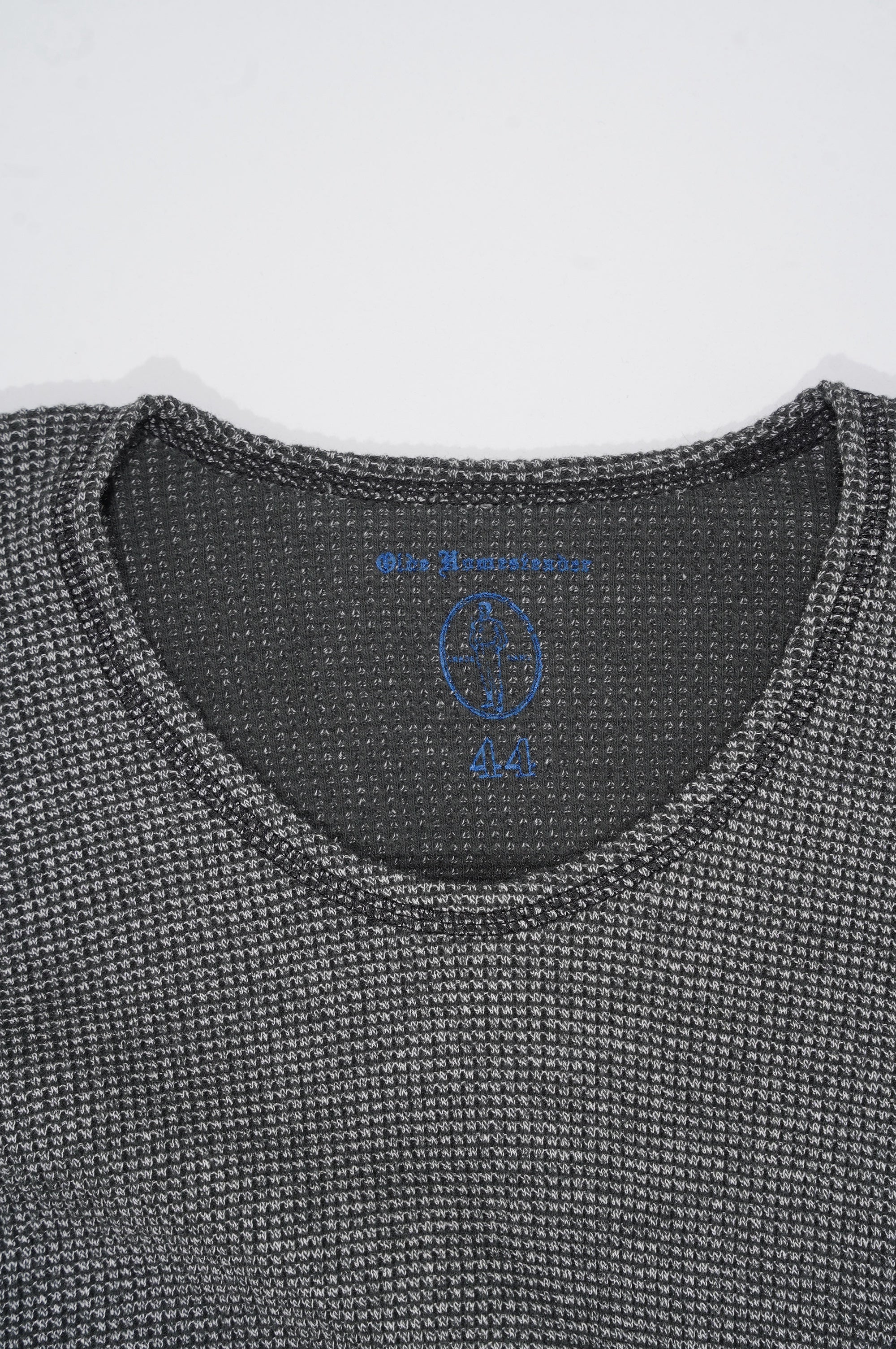 OLDE HOMESTEADER YOUTH -EXTRA SOFT THERMAL- "OVAL NECK LONG SLEEVE" [ECRU×BLACK]