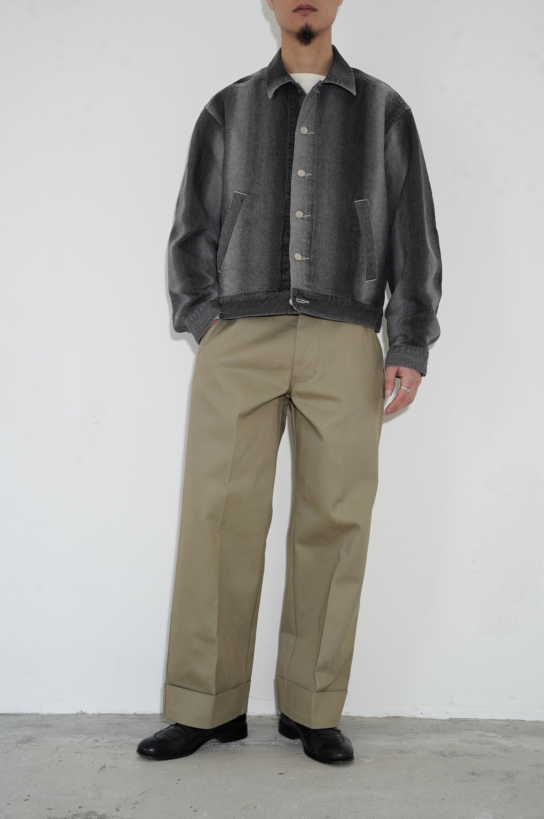 REVERBERATE "GRADATION DENIM JACKET" [LIGHT GRAY]