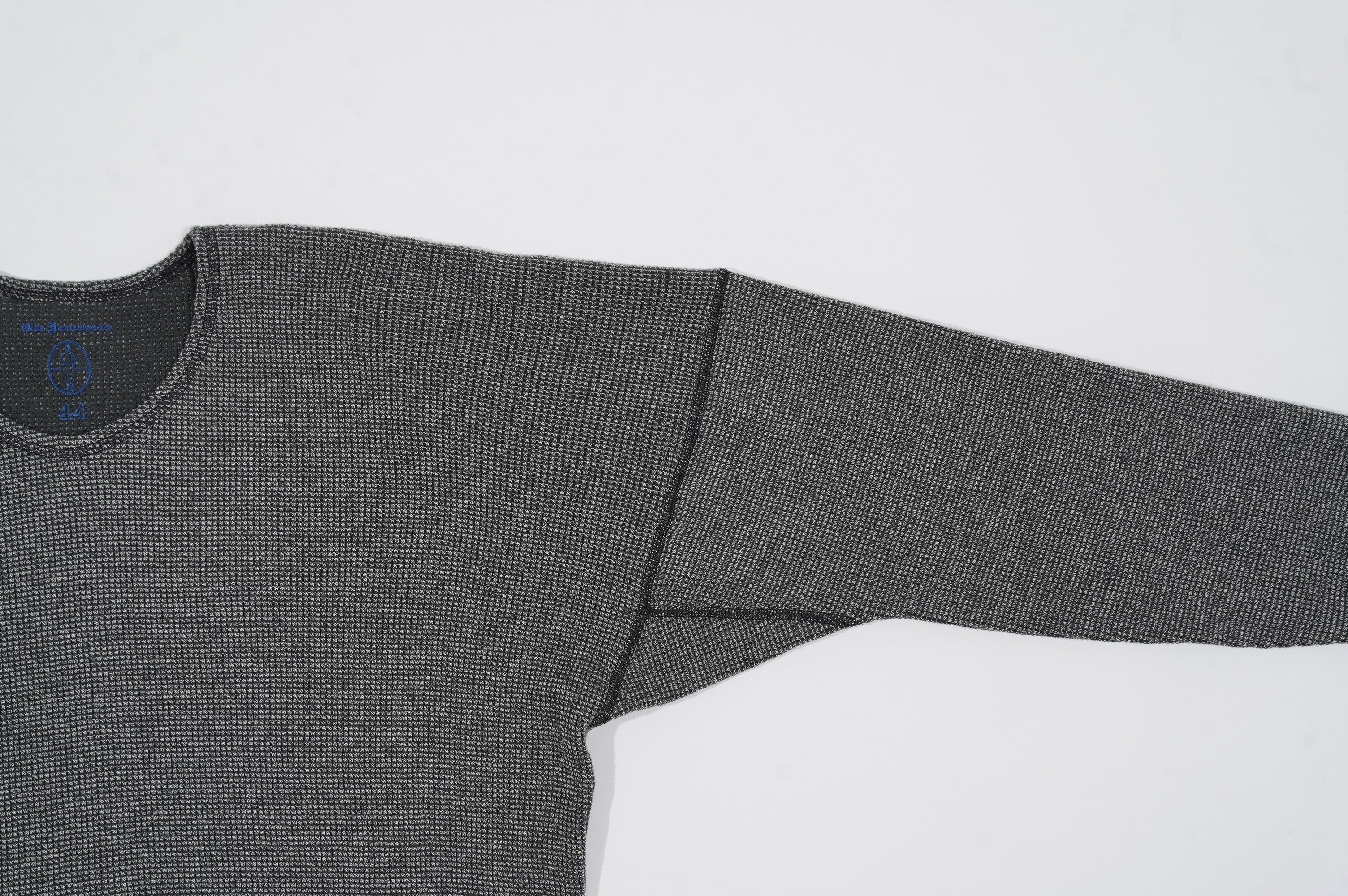 OLDE HOMESTEADER YOUTH -EXTRA SOFT THERMAL- "OVAL NECK LONG SLEEVE" [ECRU×BLACK]