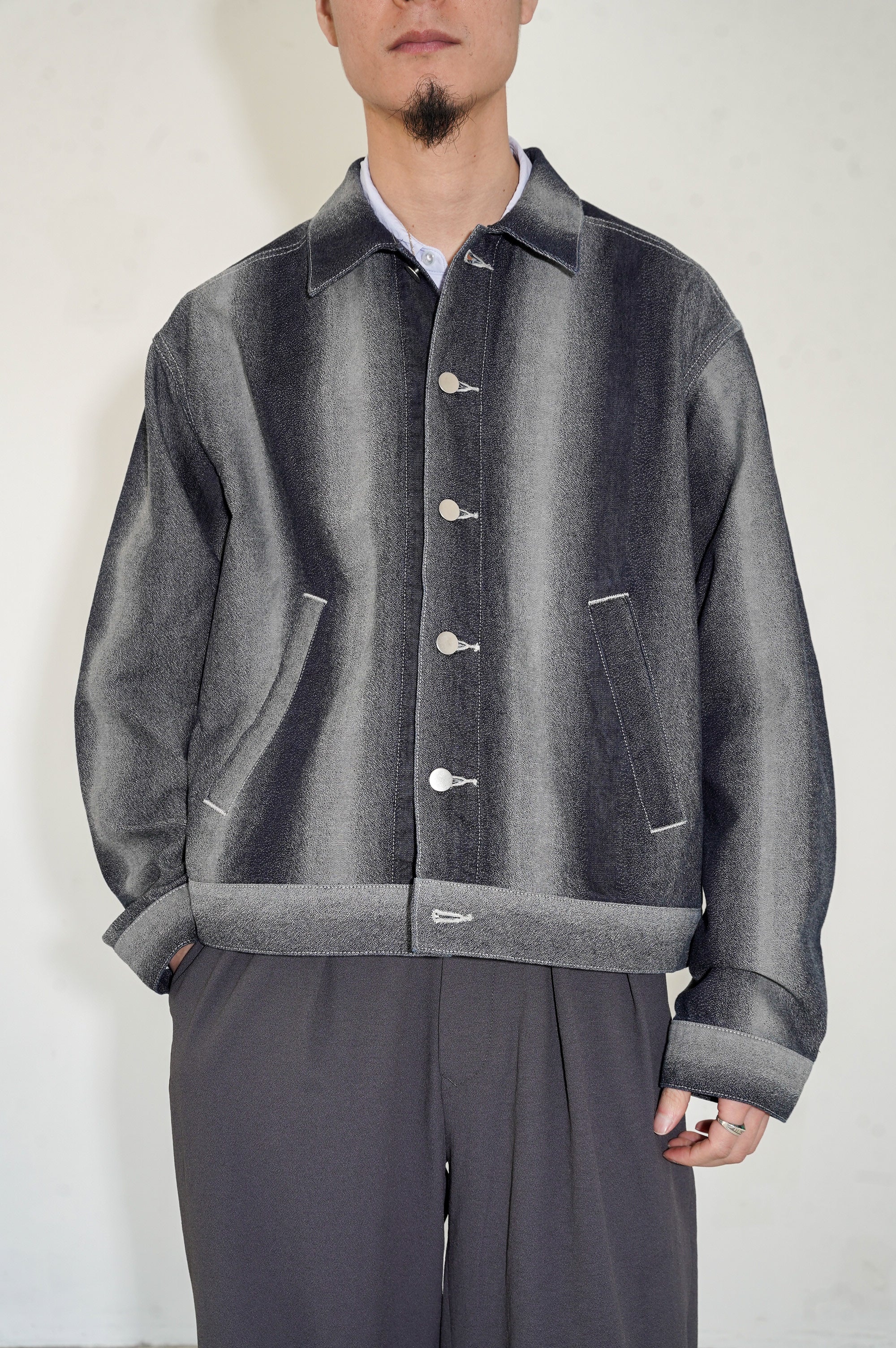 REVERBERATE "GRADATION DENIM JACKET" [INDIGO]