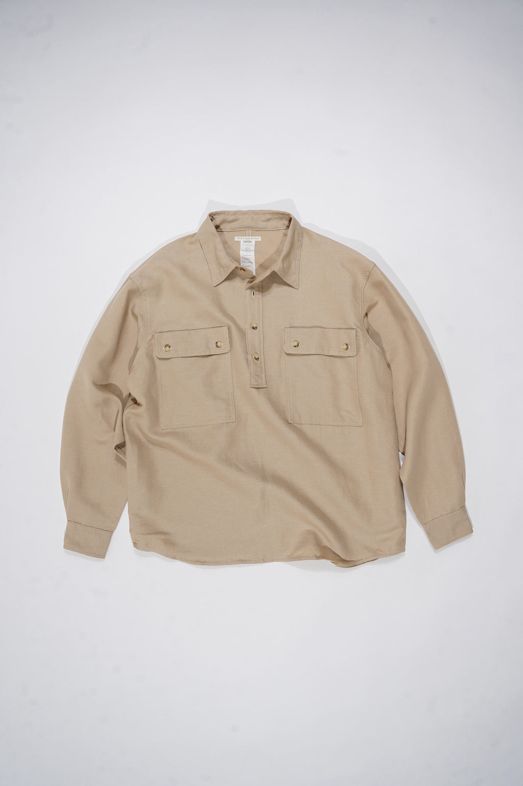 YE OLDE AND NEWMAN -RANDONNEUR- "ANORAKS PULLOVER SHIRT" [SUEDE BEIGE]