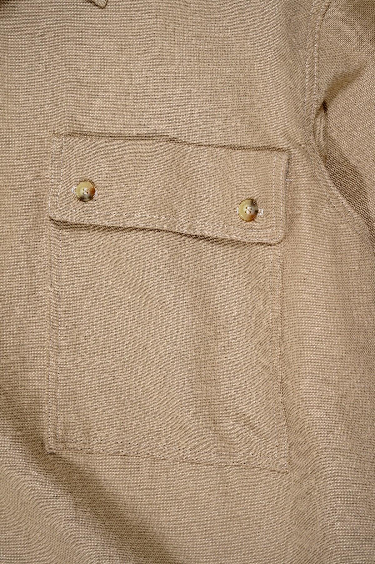YE OLDE AND NEWMAN -RANDONNEUR- "ANORAKS PULLOVER SHIRT" [SUEDE BEIGE]