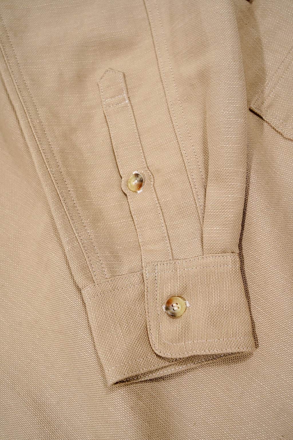YE OLDE AND NEWMAN -RANDONNEUR- "ANORAKS PULLOVER SHIRT" [SUEDE BEIGE]