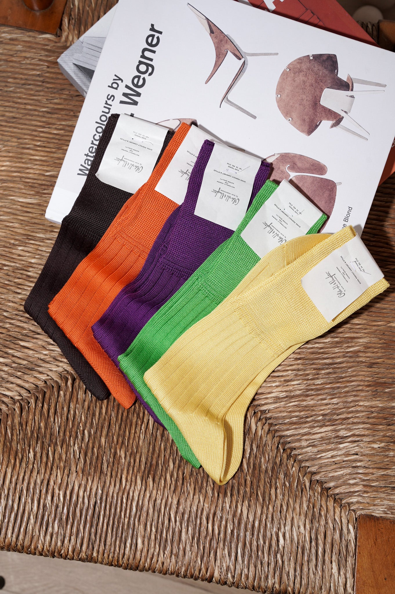 Olde H & Daughter "SILK RIB SOCKS" [FEAN]