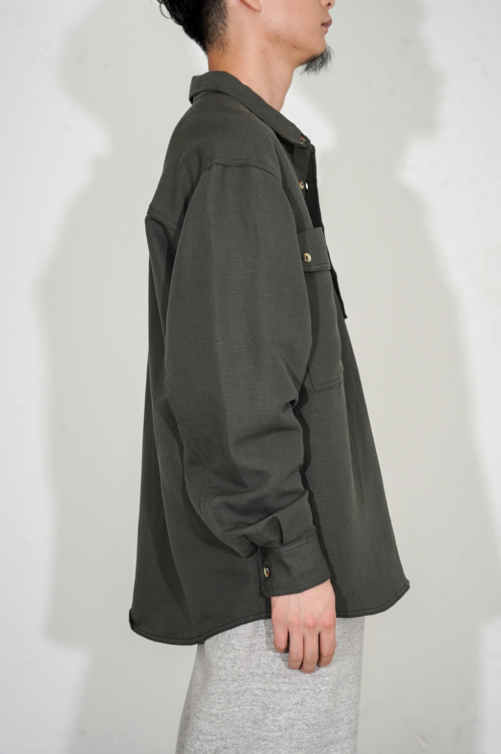 YE OLDE AND NEWMAN -RANDONNEUR-  "ANORAKS PULLOVER SHIRT" [DARK GREEN]