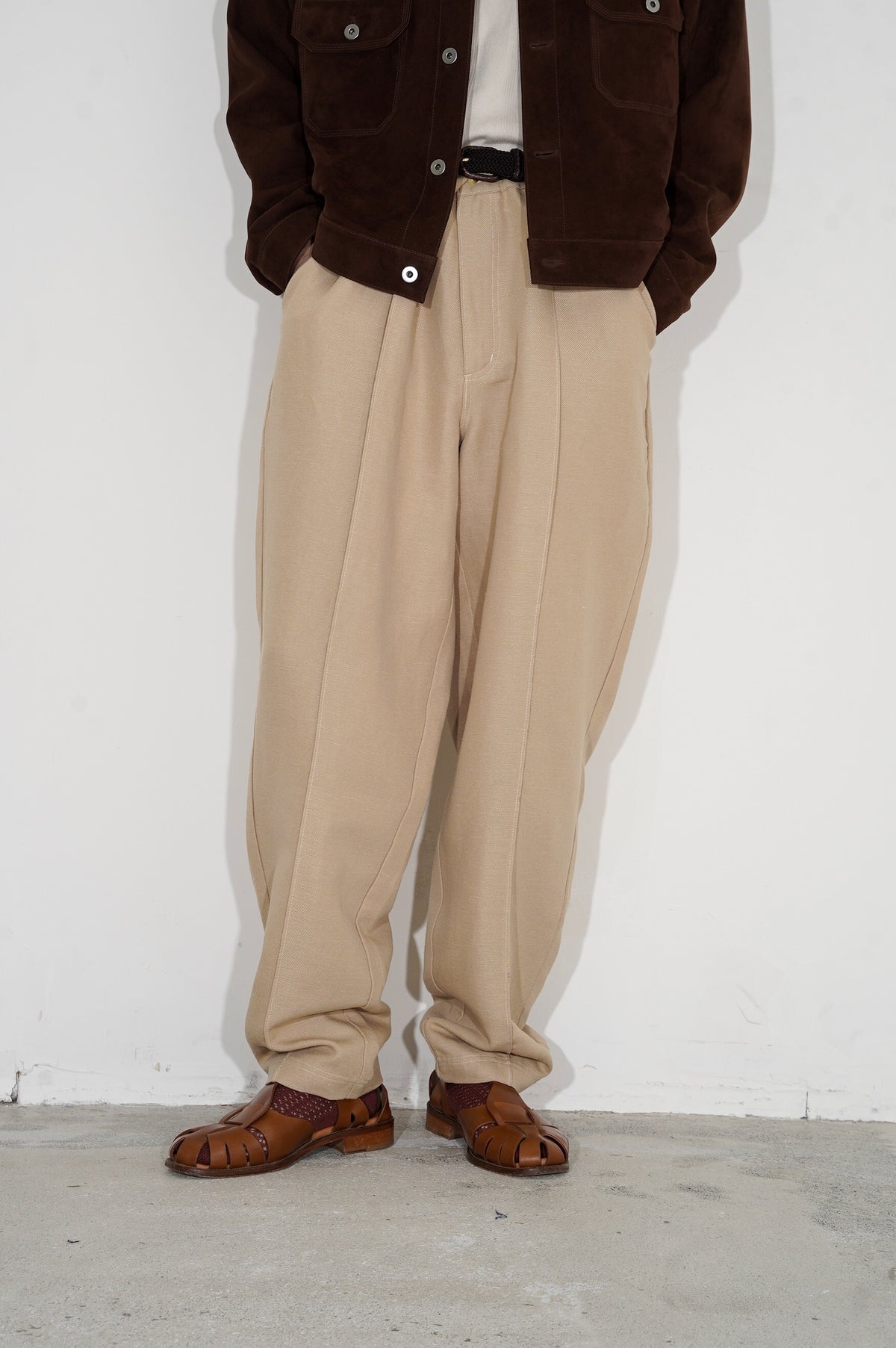YE OLDE AND NEWMAN -RANDONNEUR- "ANORAKS CHINOS" [SUEDE BEIGE]