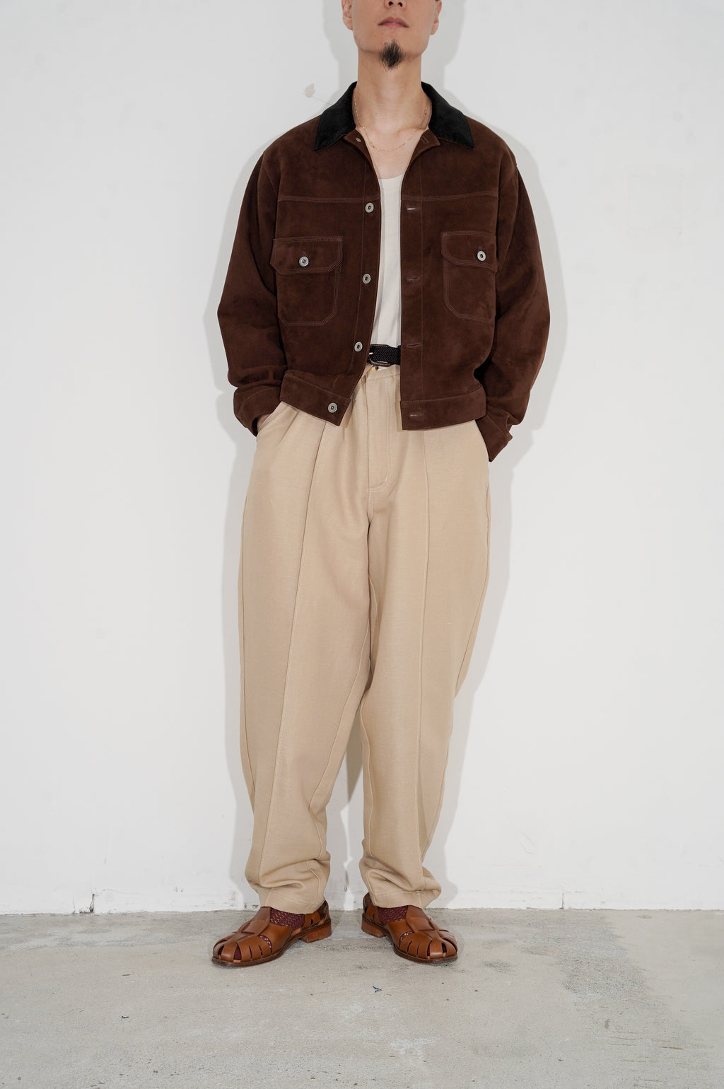 YE OLDE AND NEWMAN -RANDONNEUR- "ANORAKS CHINOS" [SUEDE BEIGE]