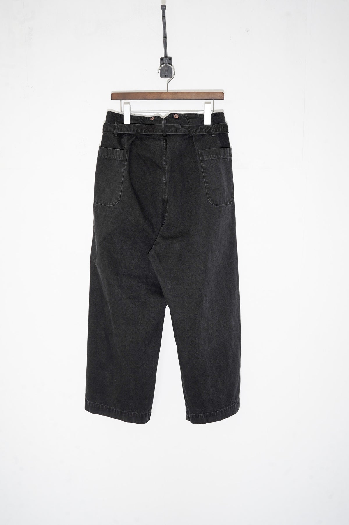 Gurank "CH belted work pants" [BLACK]