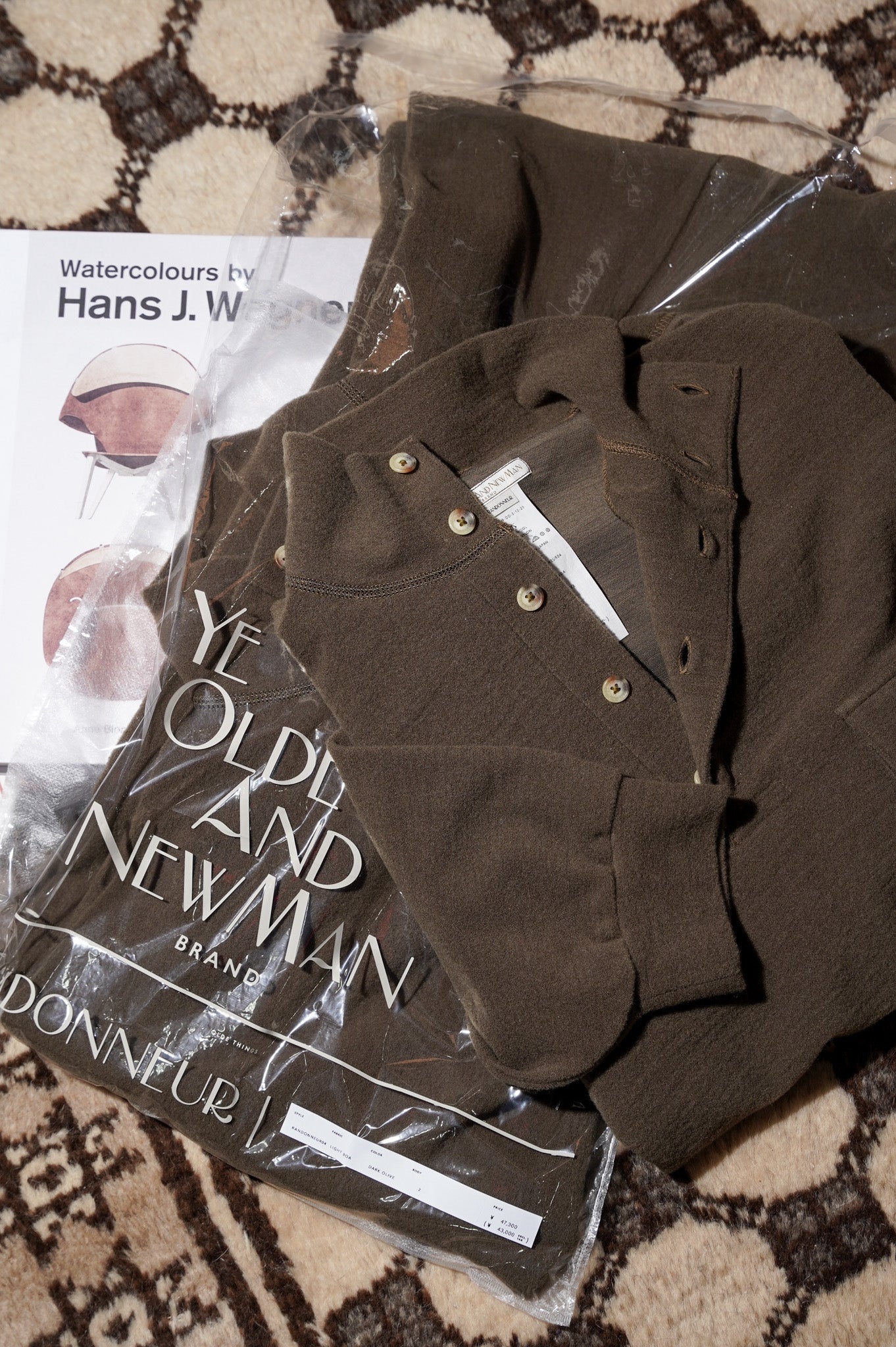 YE OLDE AND NEWMAN "MOCK POLO SHIRT" [DARK OLIVE]