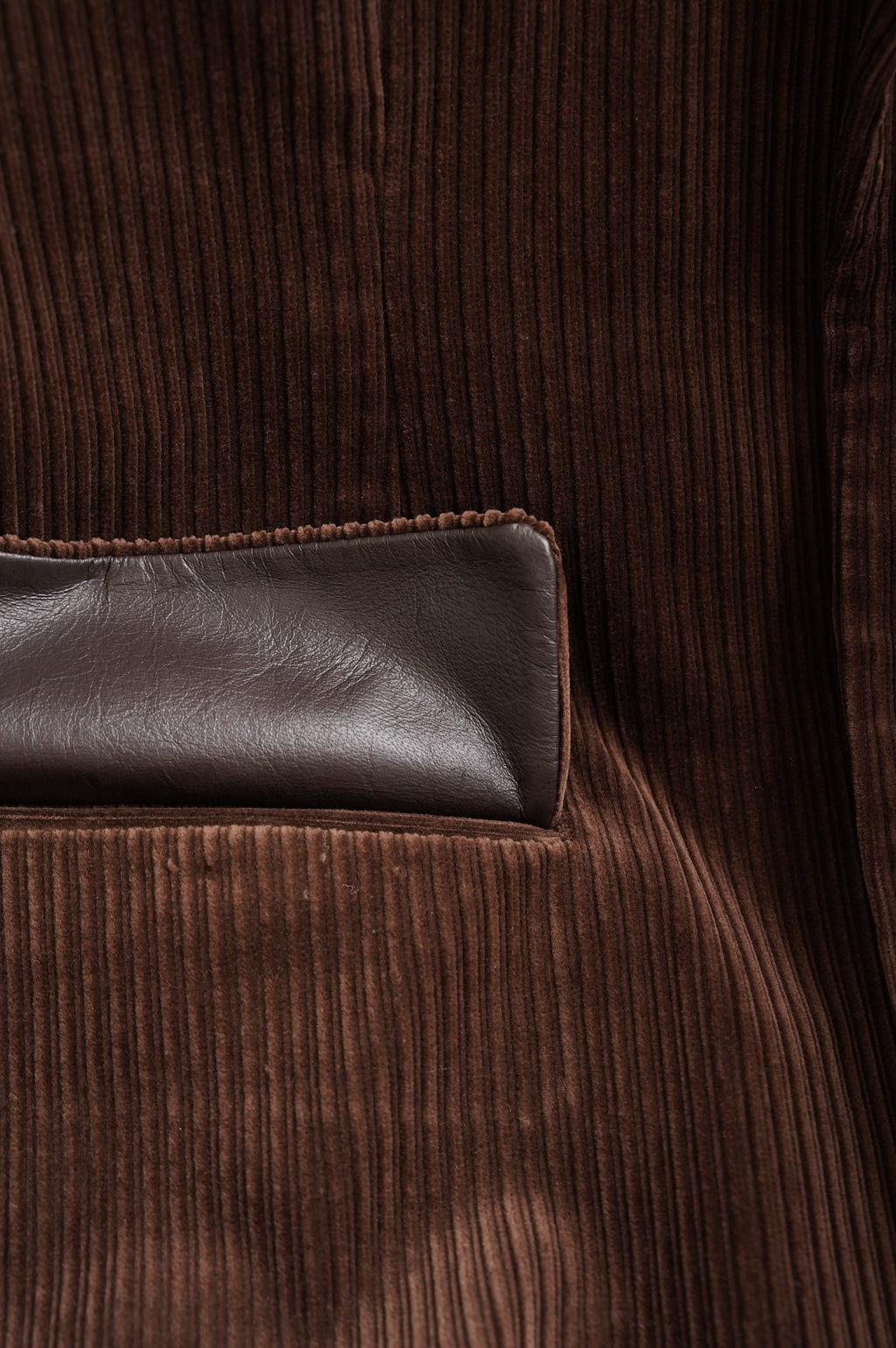 BISOWN "MIXED-WALE CORDUROY TAILORED JACKET" [BROWN]