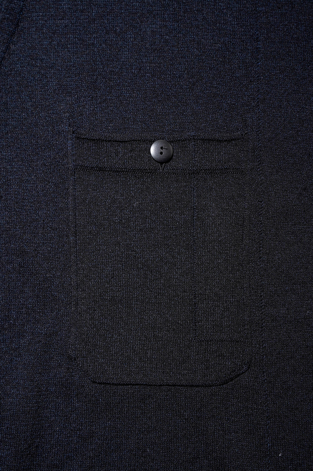 MEIAS "LINEN CHAMBRAY KNIT SHIRTS" [BLACK]