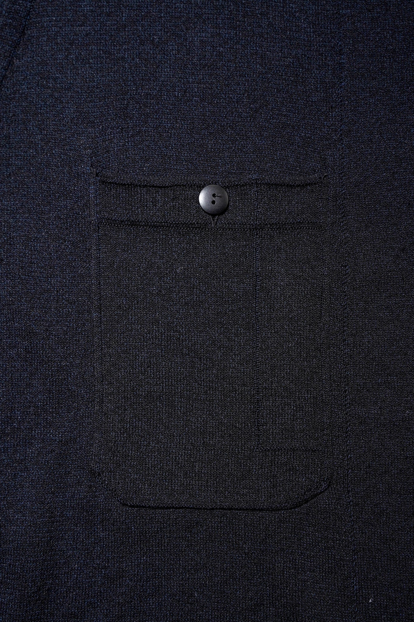 MEIAS "LINEN CHAMBRAY KNIT SHIRTS" [BLACK]