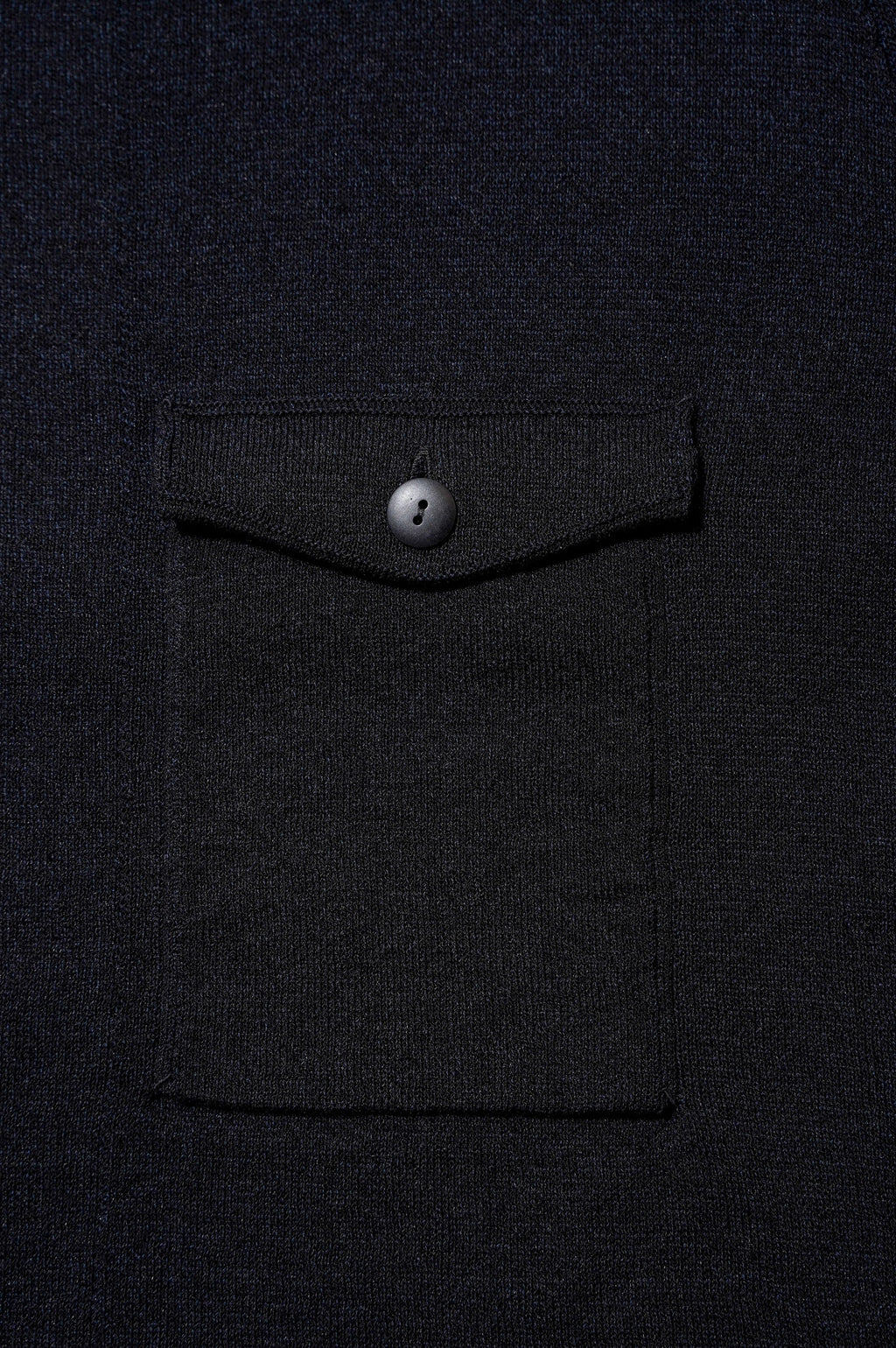 MEIAS "LINEN CHAMBRAY KNIT SHIRTS" [BLACK]