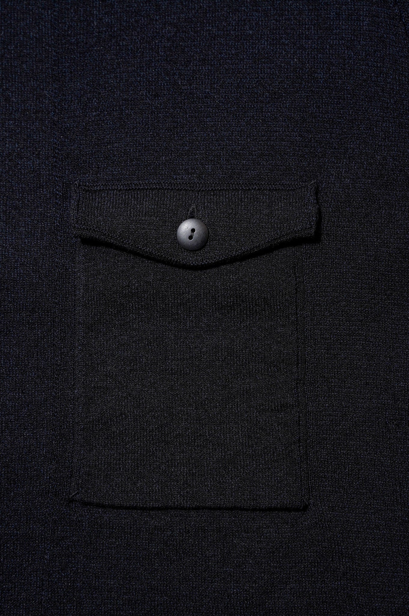 MEIAS "LINEN CHAMBRAY KNIT SHIRTS" [BLACK]