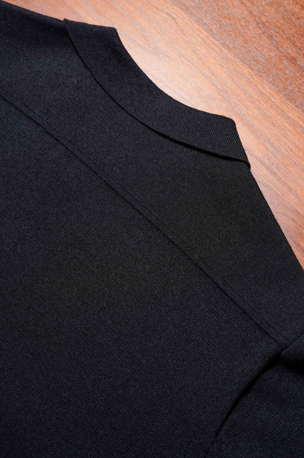 MEIAS "LINEN CHAMBRAY KNIT SHIRTS" [BLACK]