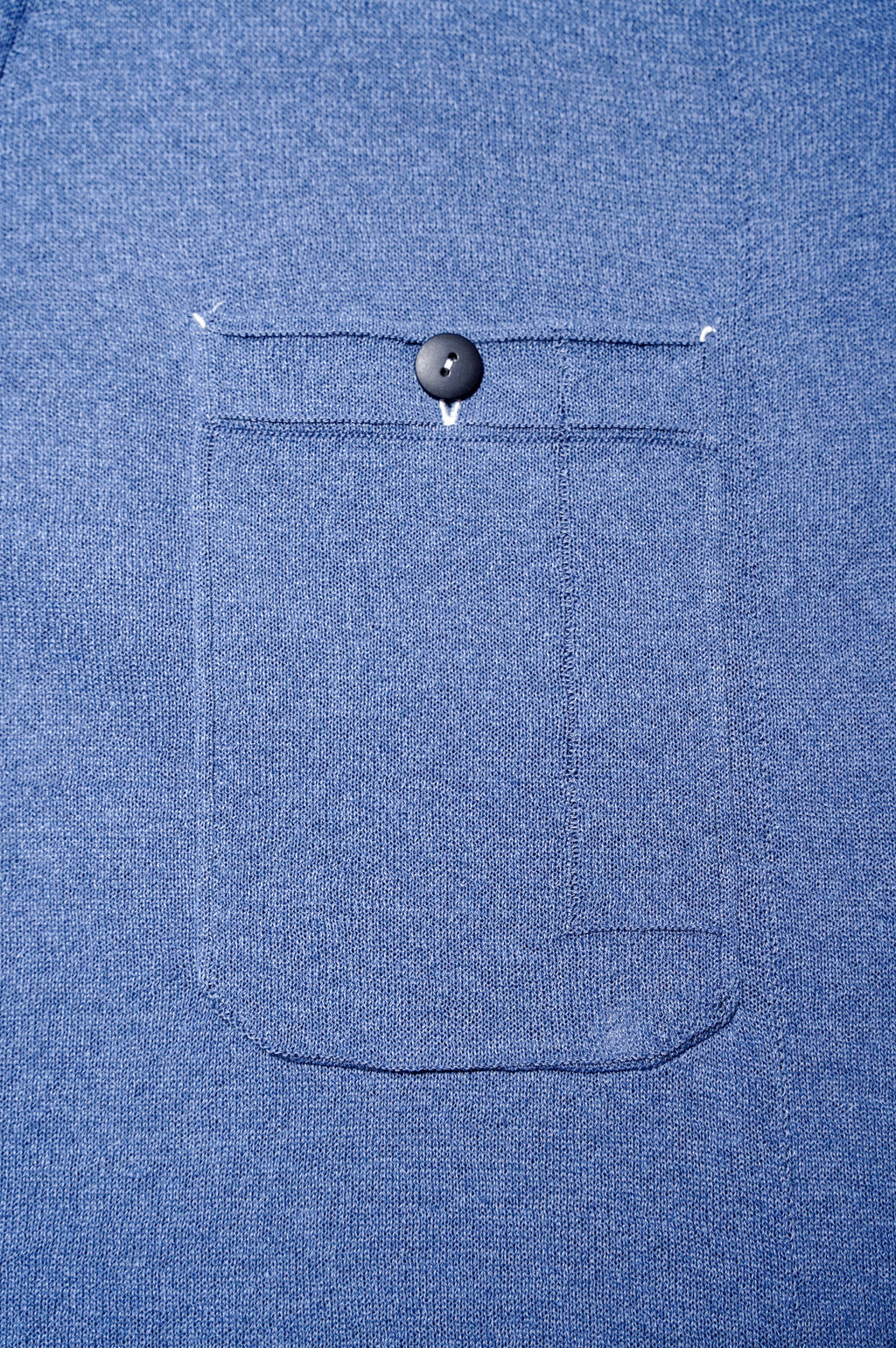 MEIAS "LINEN CHAMBRAY KNIT SHIRTS" [INDIGO]