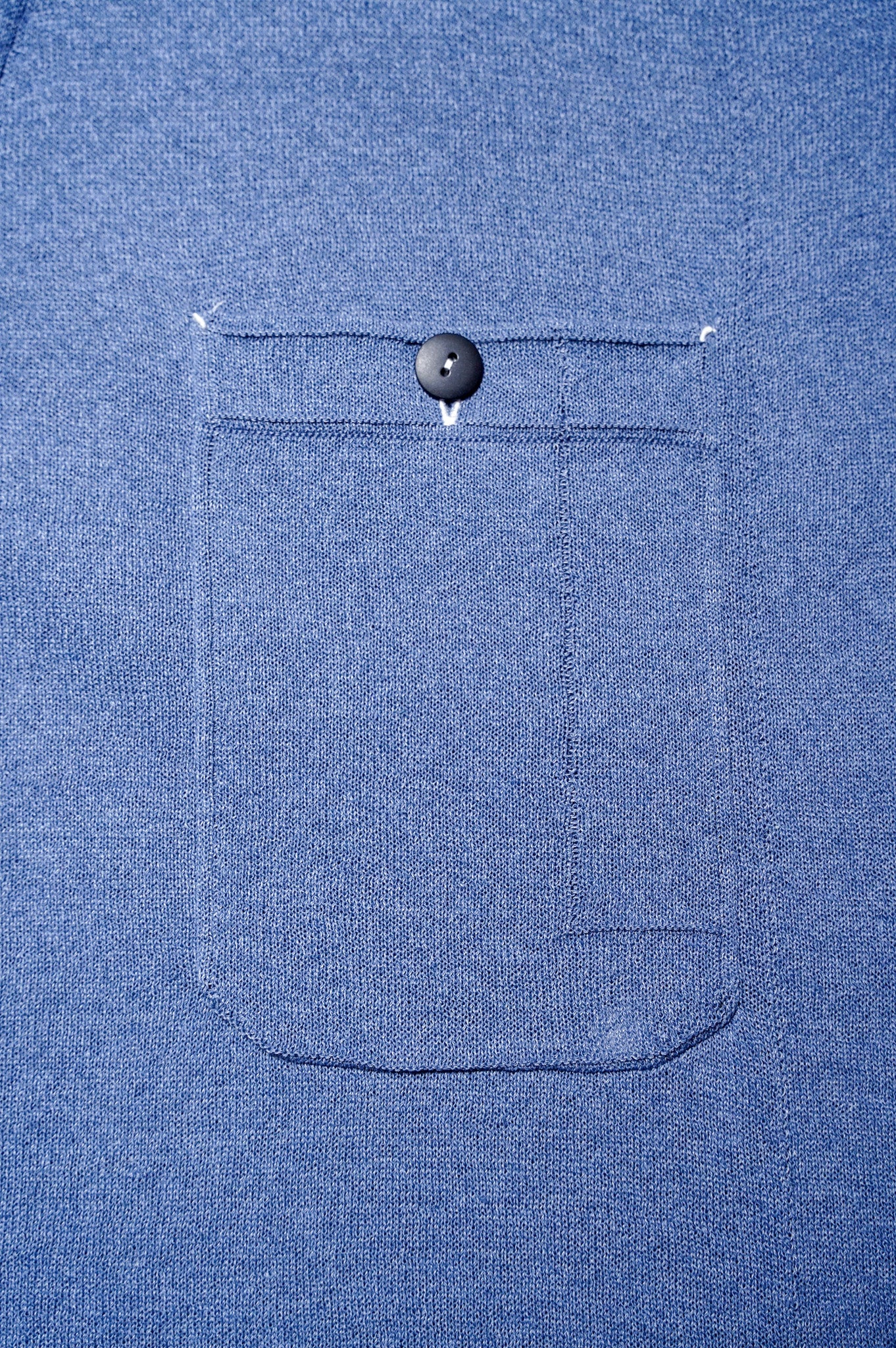 MEIAS "LINEN CHAMBRAY KNIT SHIRTS" [INDIGO]