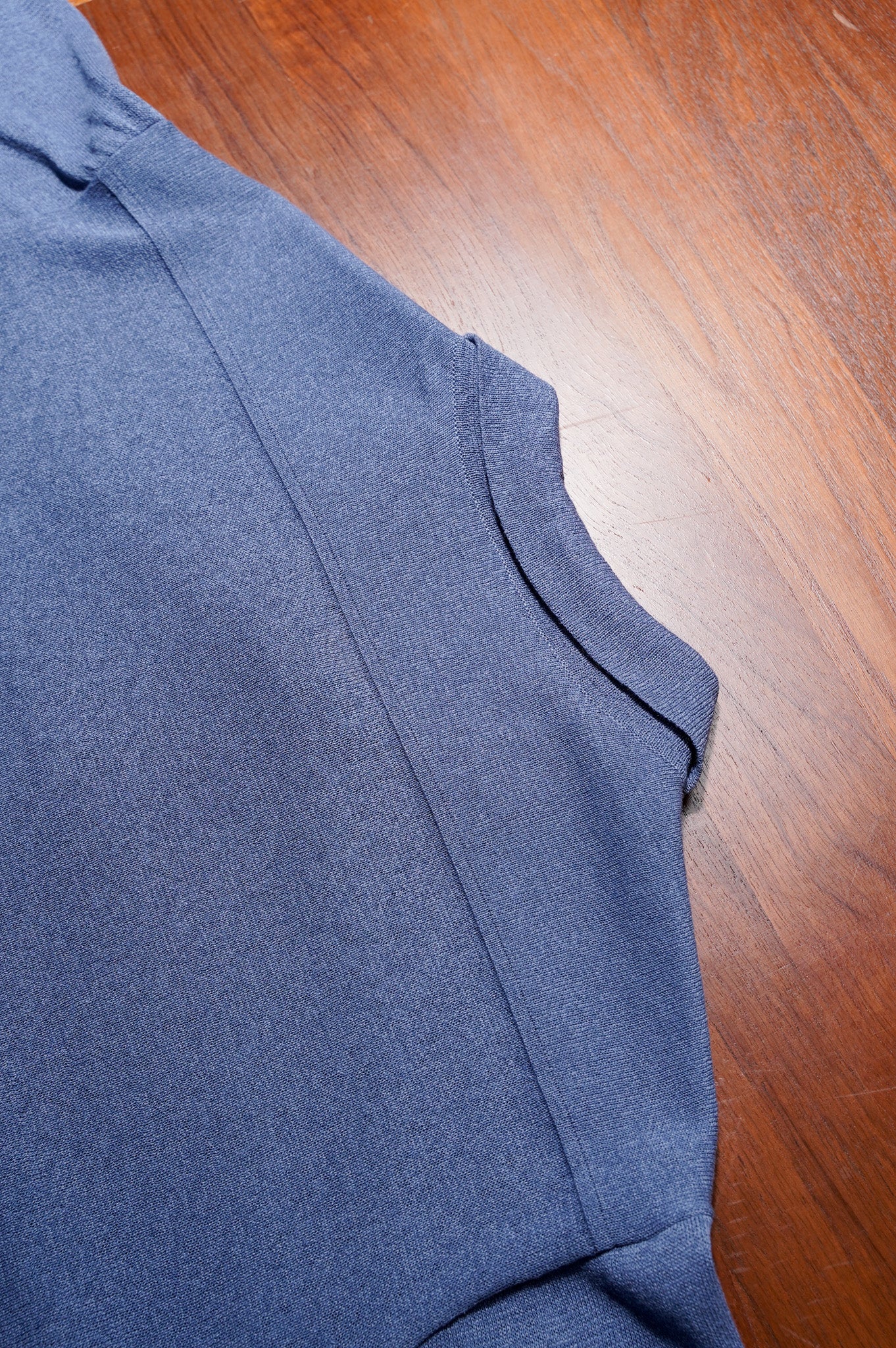 MEIAS "LINEN CHAMBRAY KNIT SHIRTS" [INDIGO]