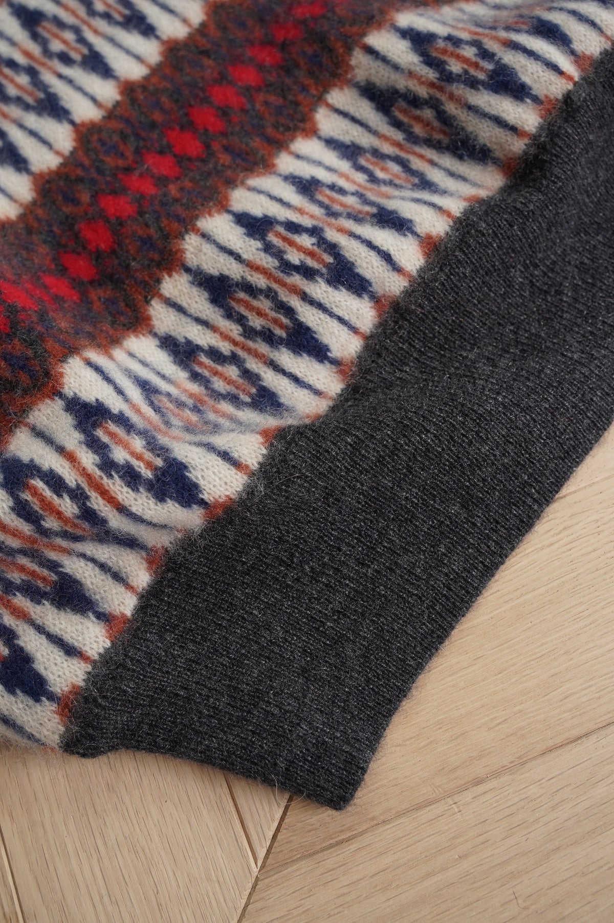 BISOWN "CASHMERE MIX PATTERN VEST" [MIX]