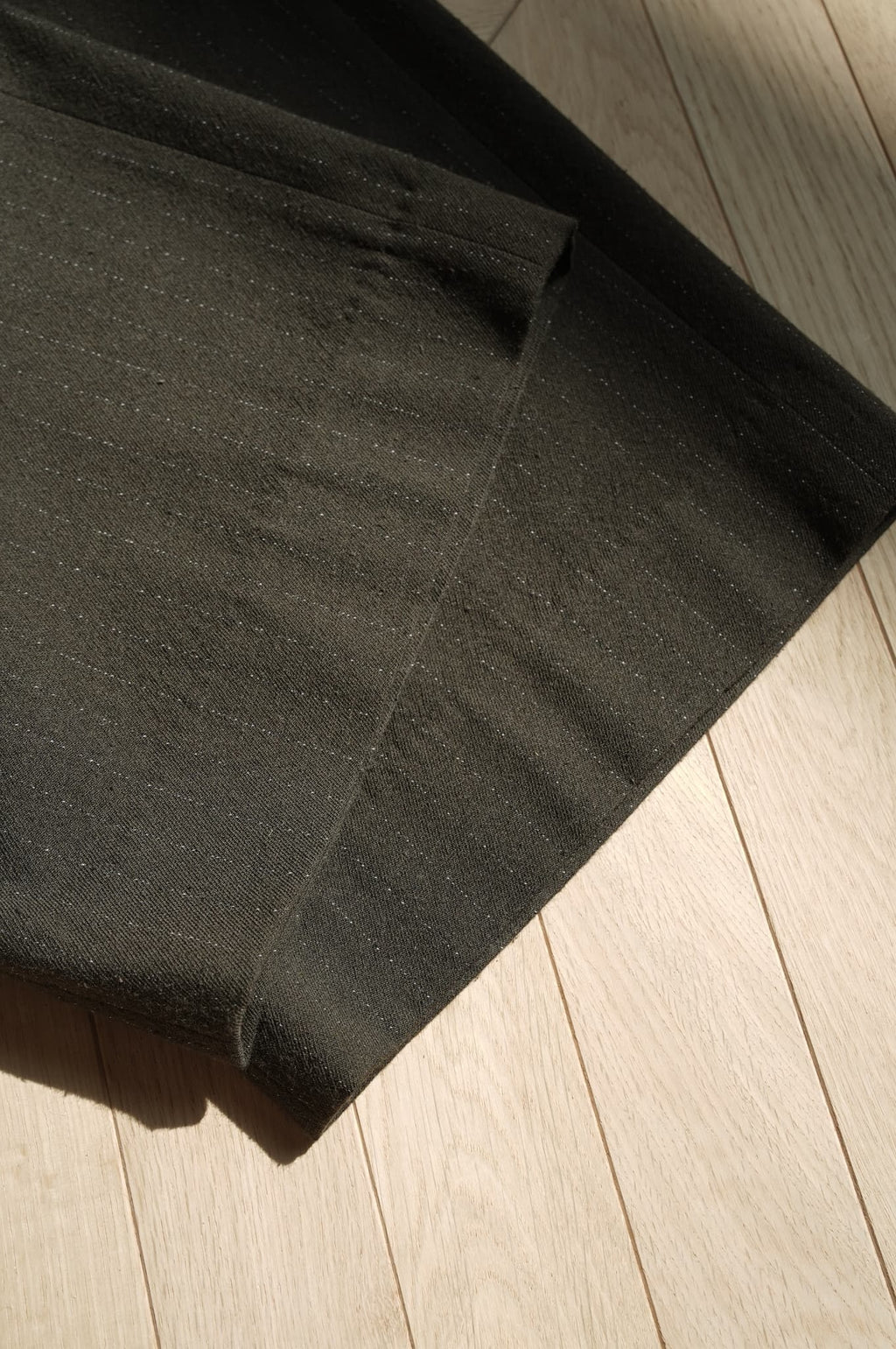 m's braque "BELTED BAGGY PANTS" [brown stripe]