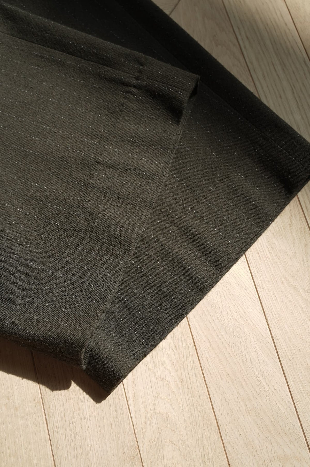 m's braque "BELTED BAGGY PANTS" [brown stripe]