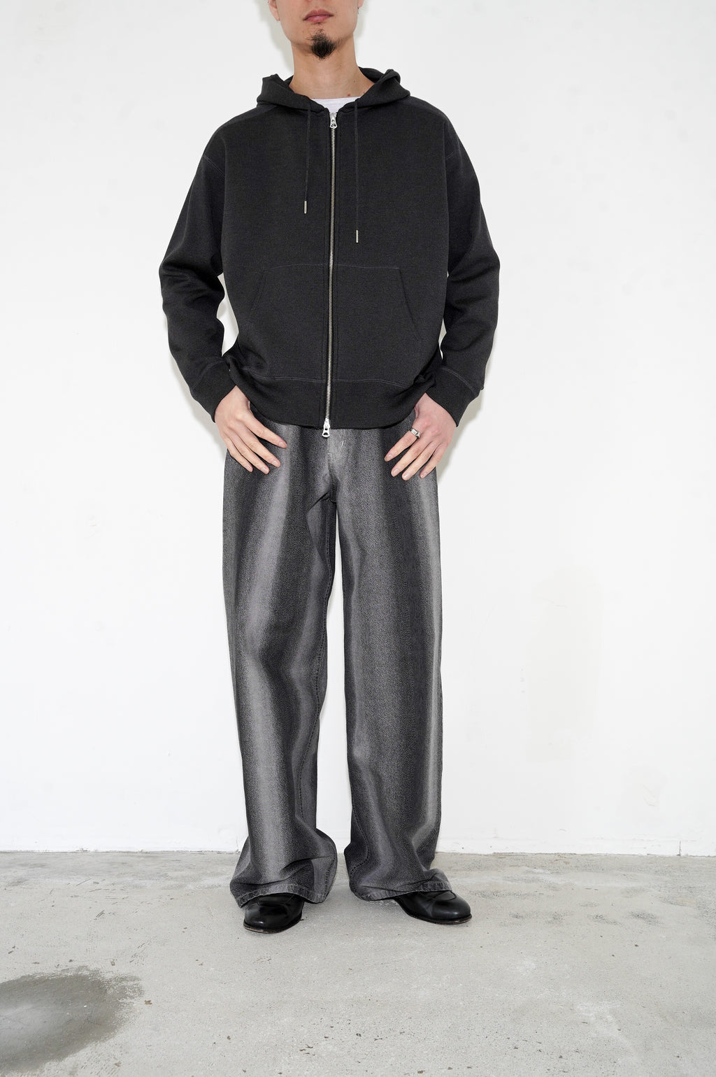 MEIAS "SILK ZIP PK" [CHARCOAL]
