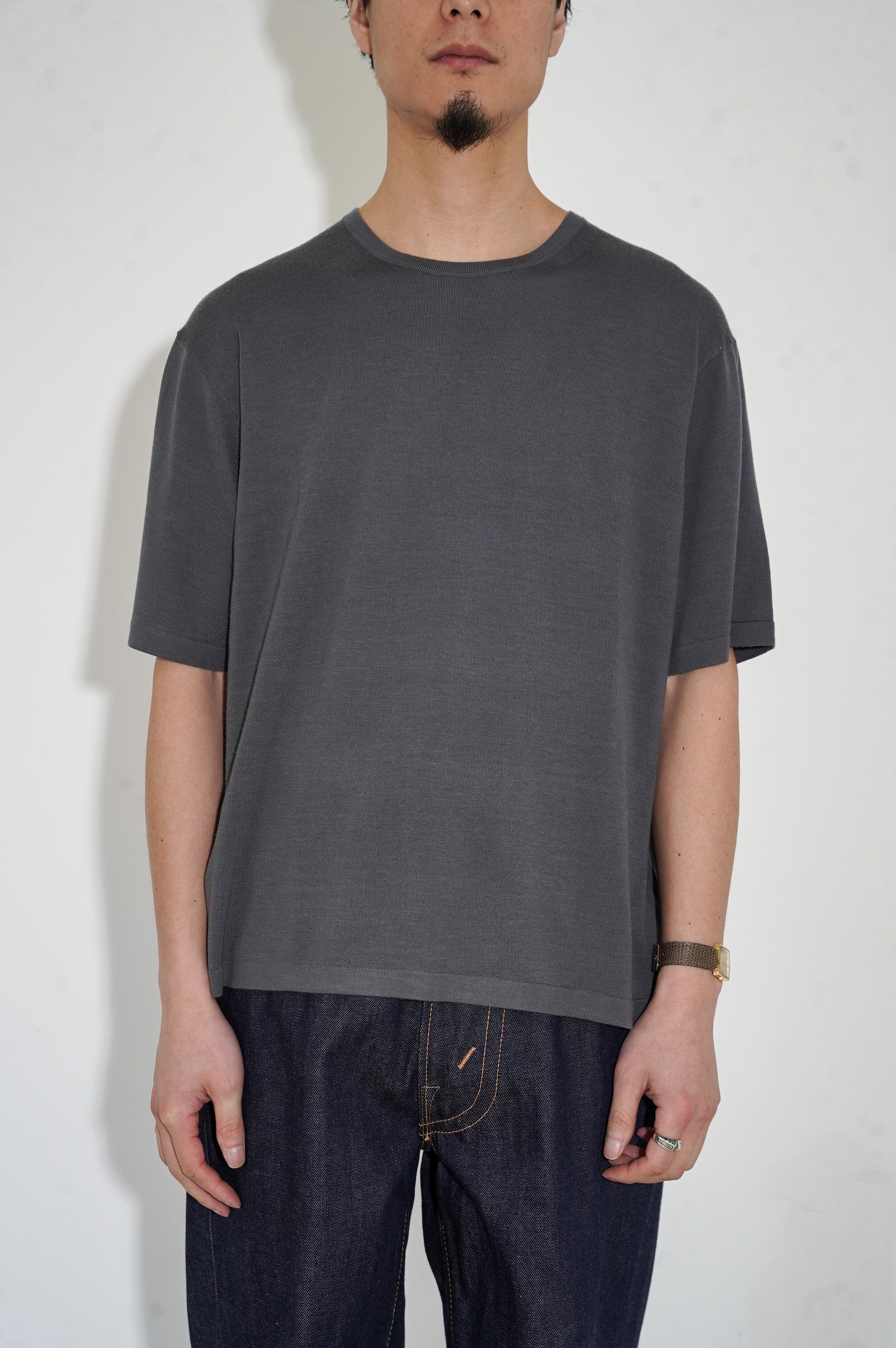 MEIAS "SUMMER WOOL BASIC TEE" [D.GRAY]