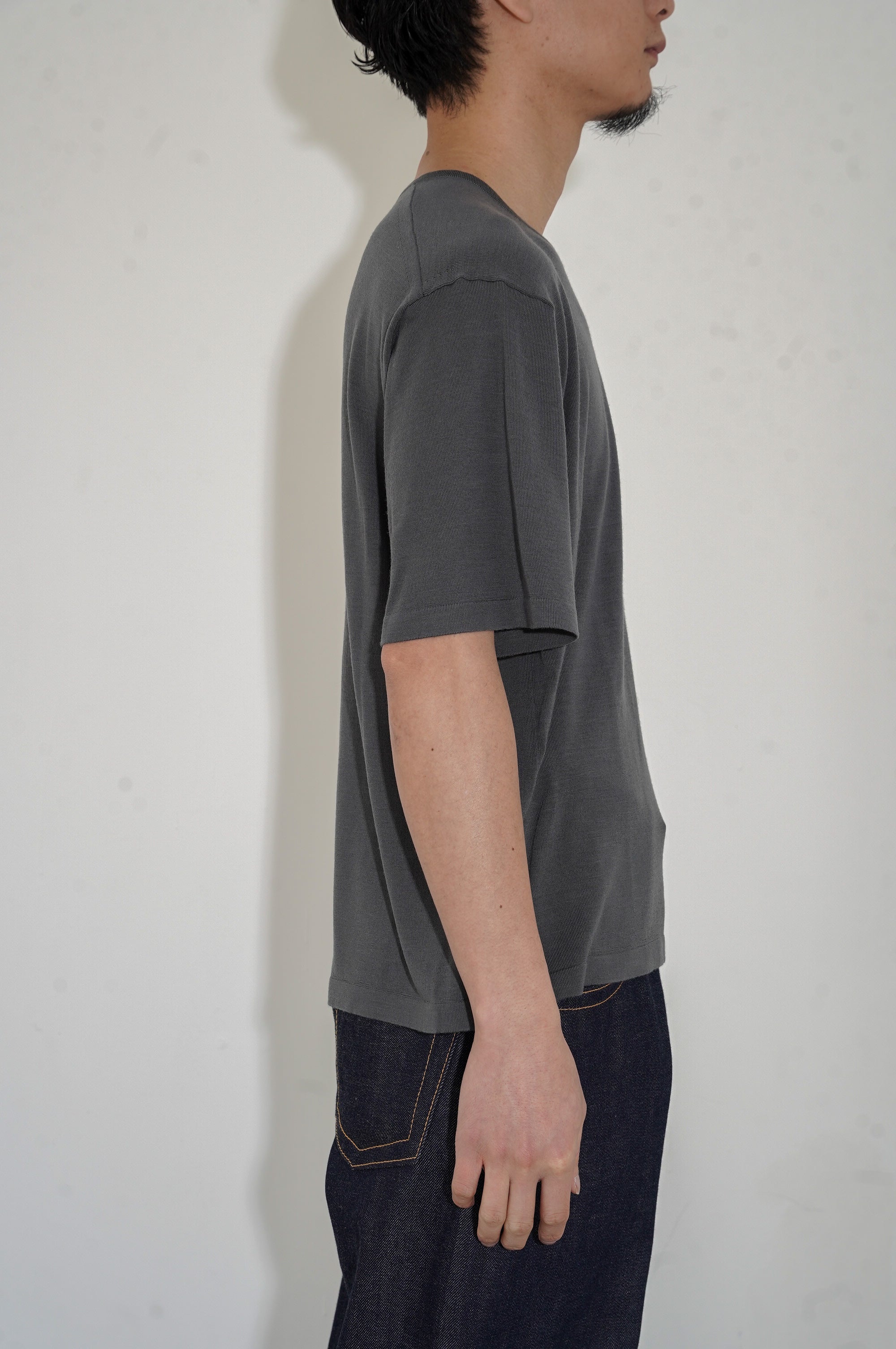 MEIAS "SUMMER WOOL BASIC TEE" [D.GRAY]