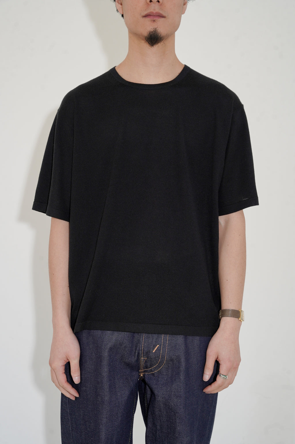 MEIAS "SUMMER WOOL BASIC TEE" [BLACK]