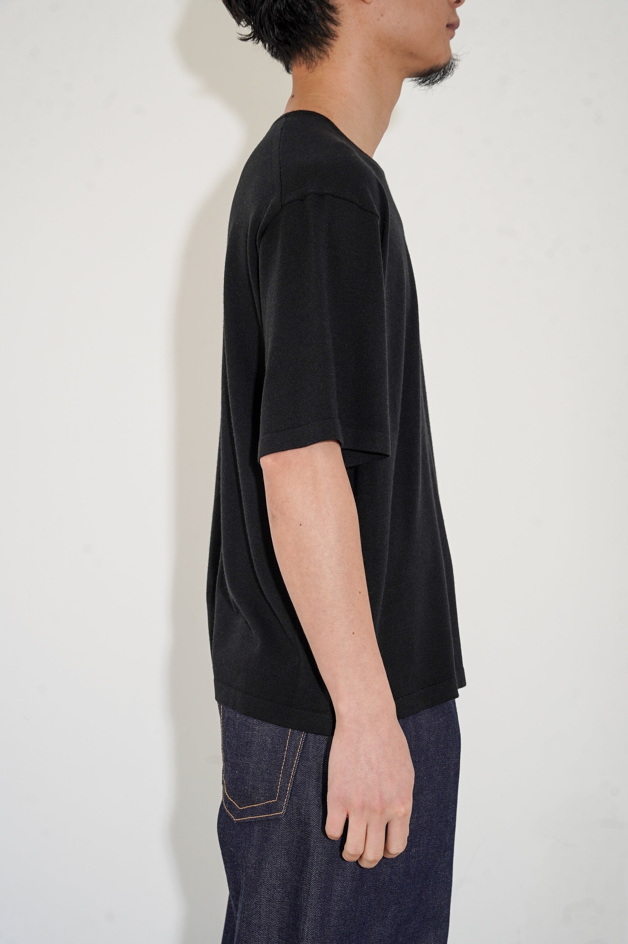 MEIAS "SUMMER WOOL BASIC TEE" [BLACK]