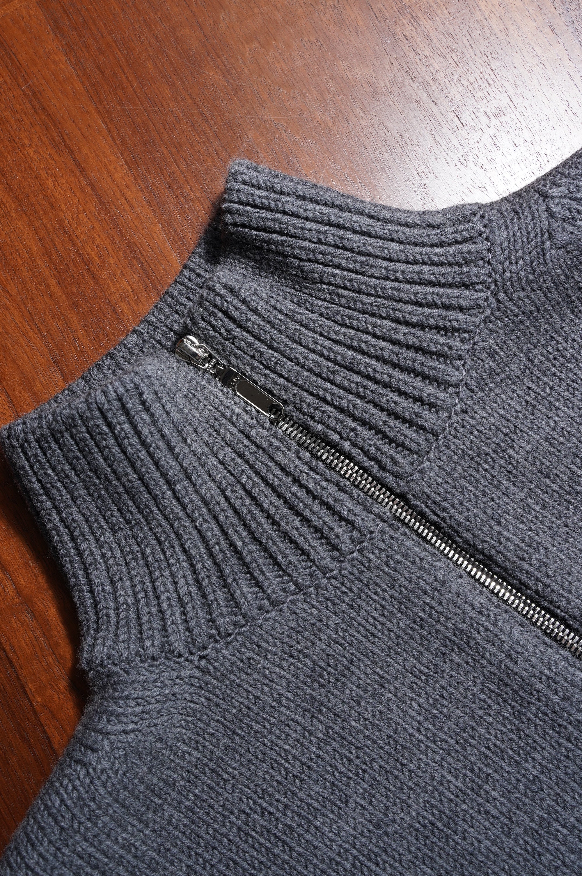 Olde H and Daughter "WOOL DRIVERS VEST" [CHARCOAL]