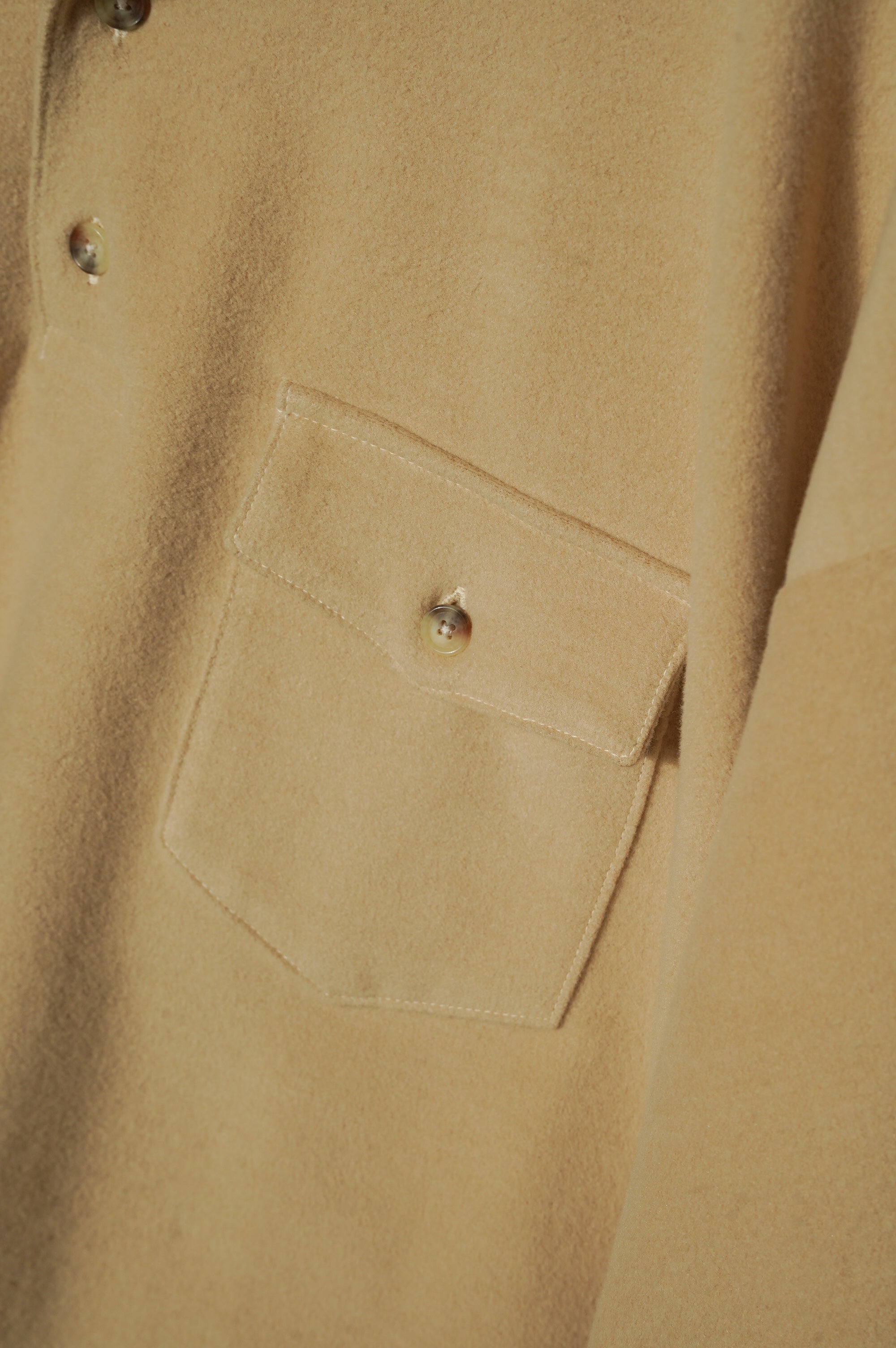YE OLDE AND NEWMAN "MOCK POLO SHIRT" [CREAM BEIGE]