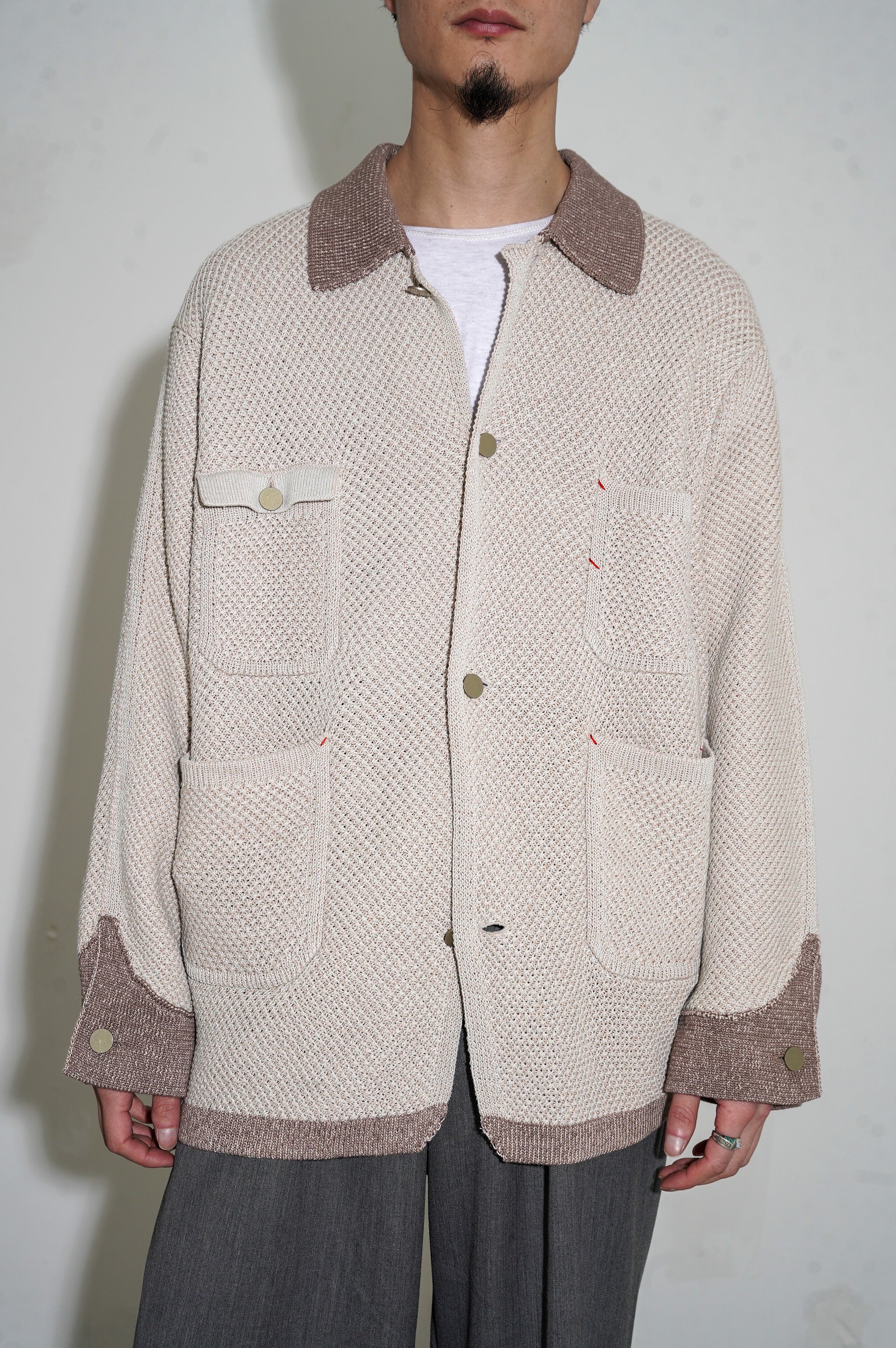 MEIAS "KNIT COVERALL" [BEIGE]