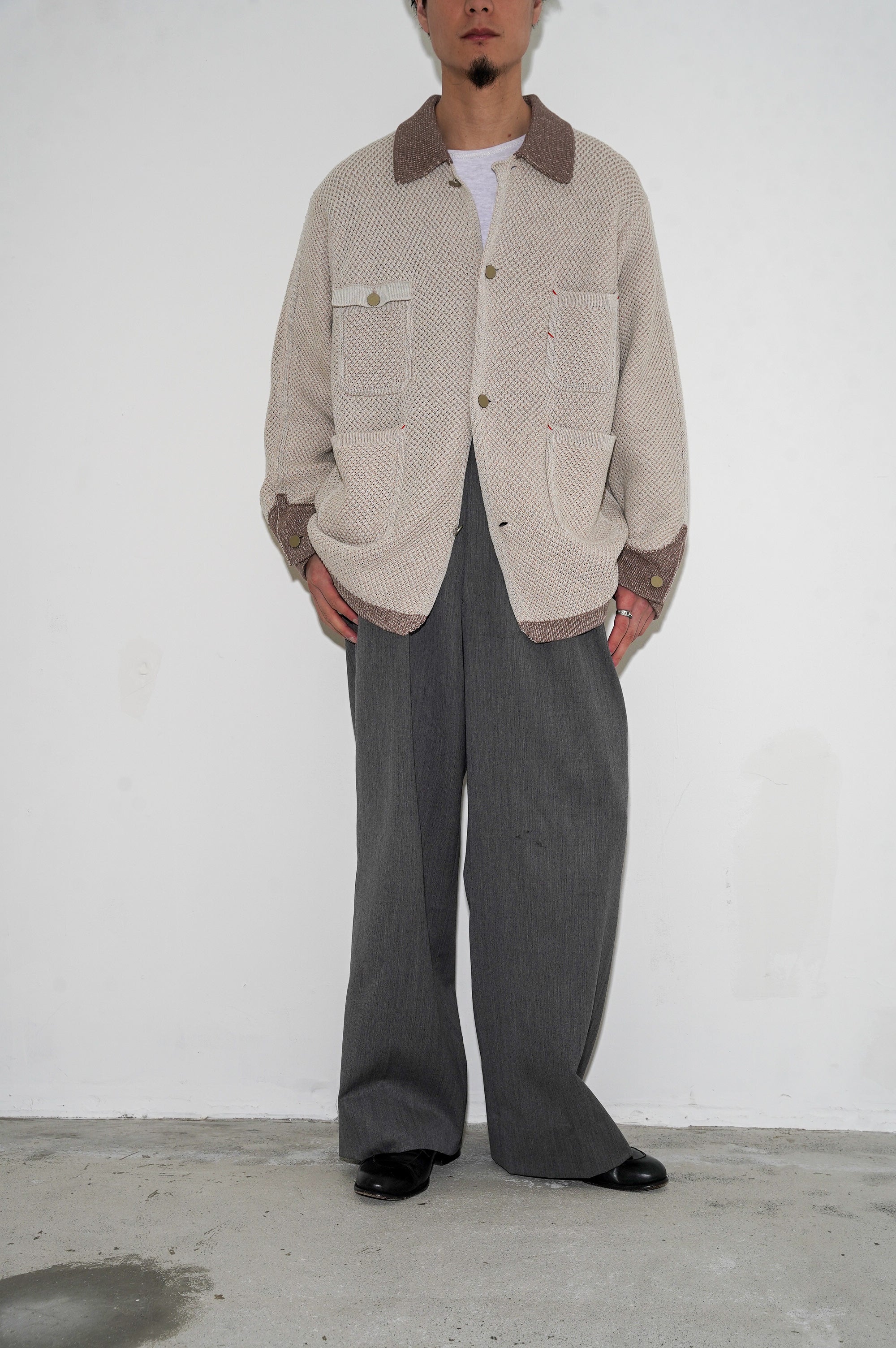 MEIAS "KNIT COVERALL" [BEIGE]