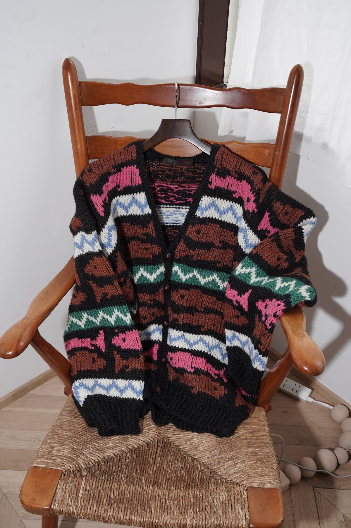 Gurank "Hand Knitting Cardigan" [BLACK]