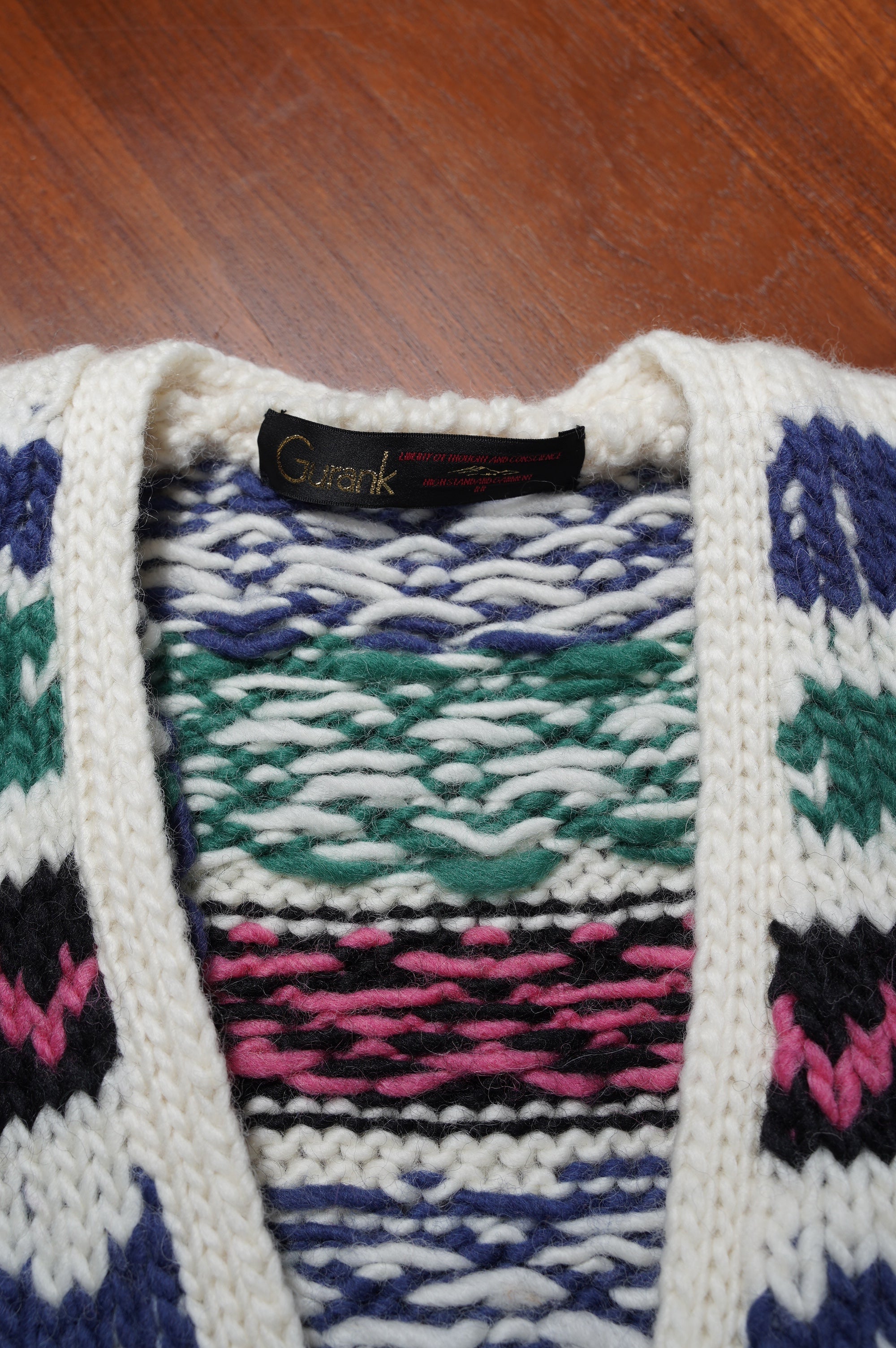 Gurank "Hand Knitting Cardigan" [WHITE]