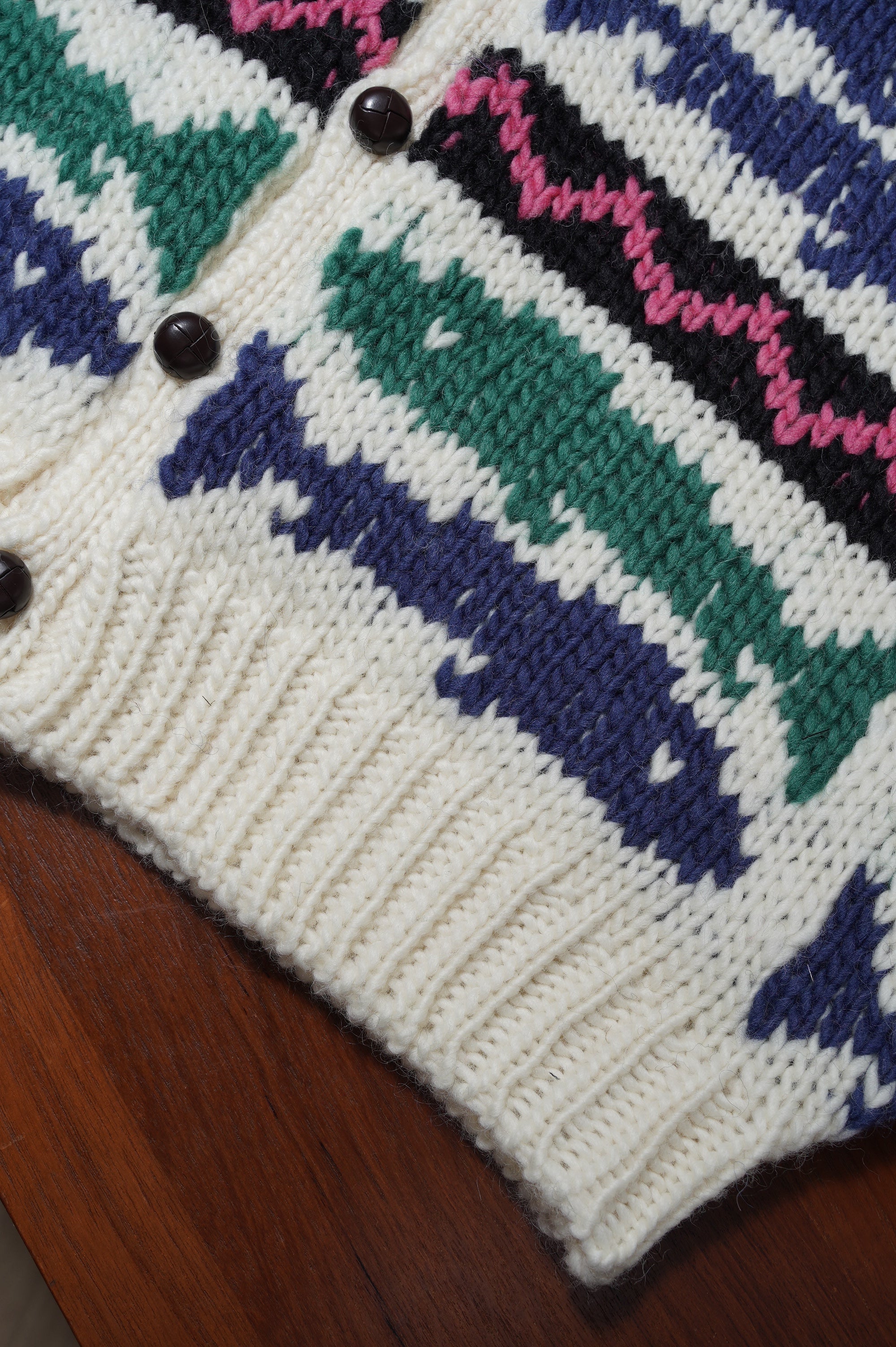 Gurank "Hand Knitting Cardigan" [WHITE]