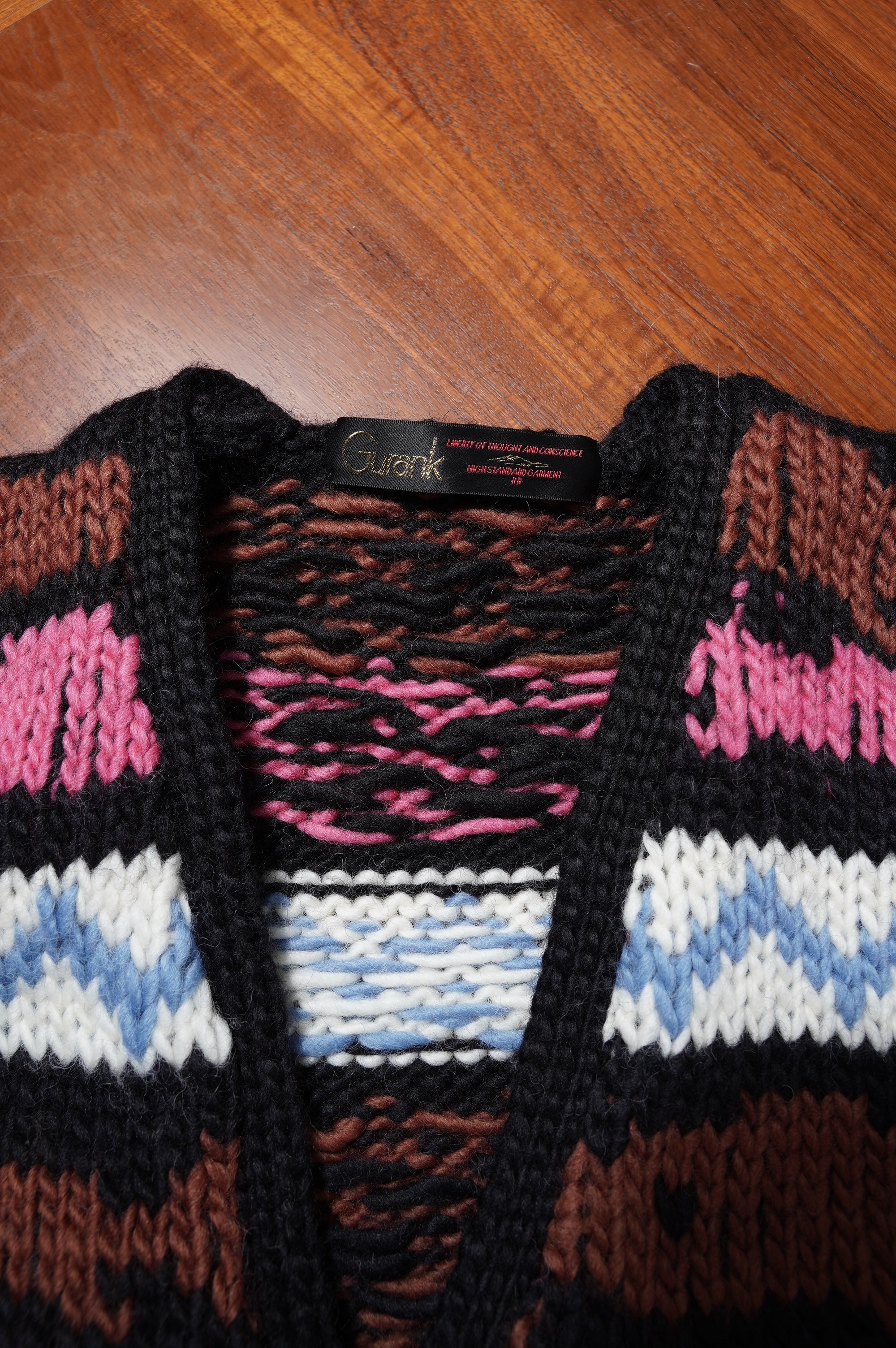 Gurank "Hand Knitting Cardigan" [BLACK]