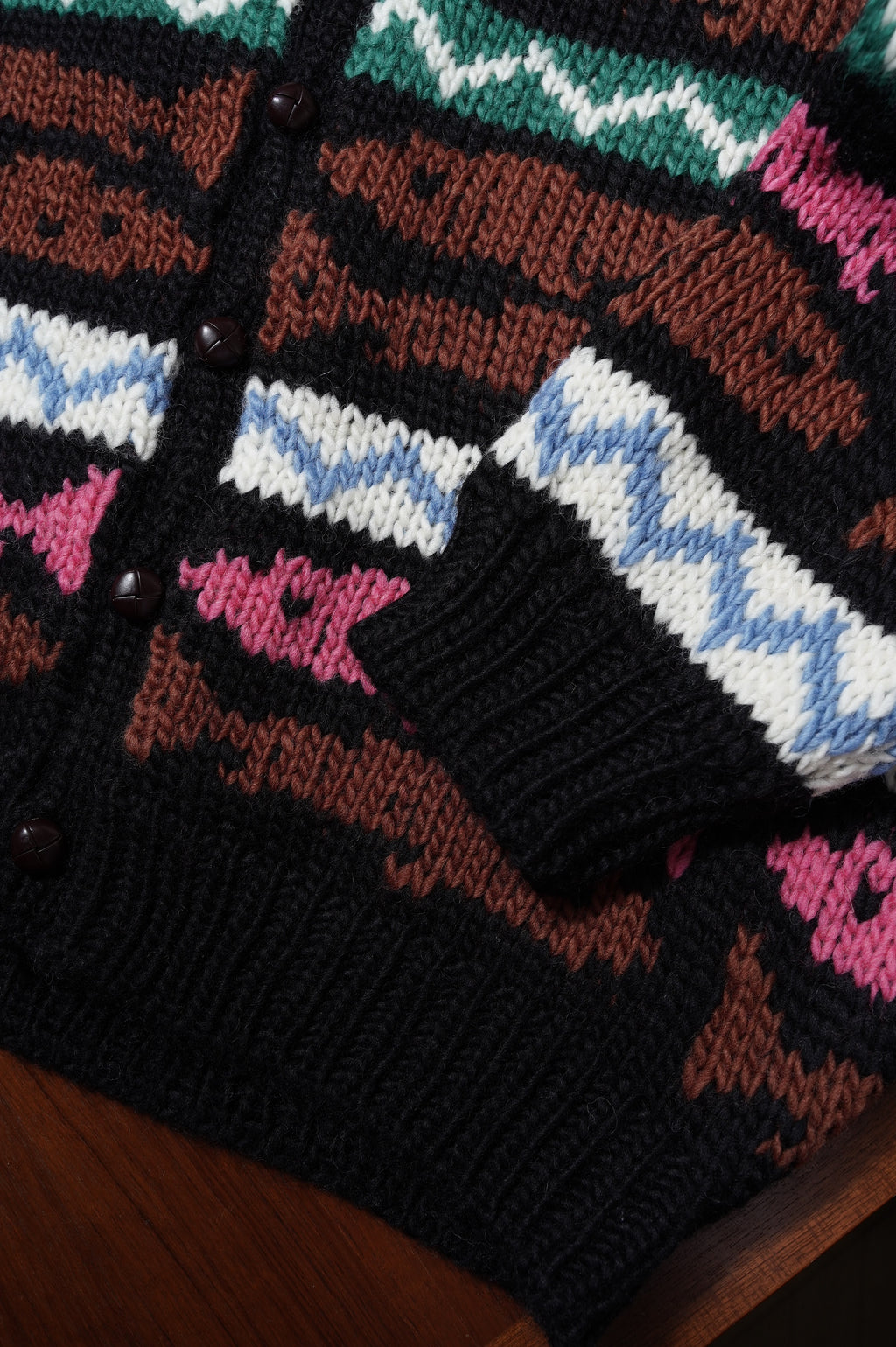 Gurank "Hand Knitting Cardigan" [BLACK]