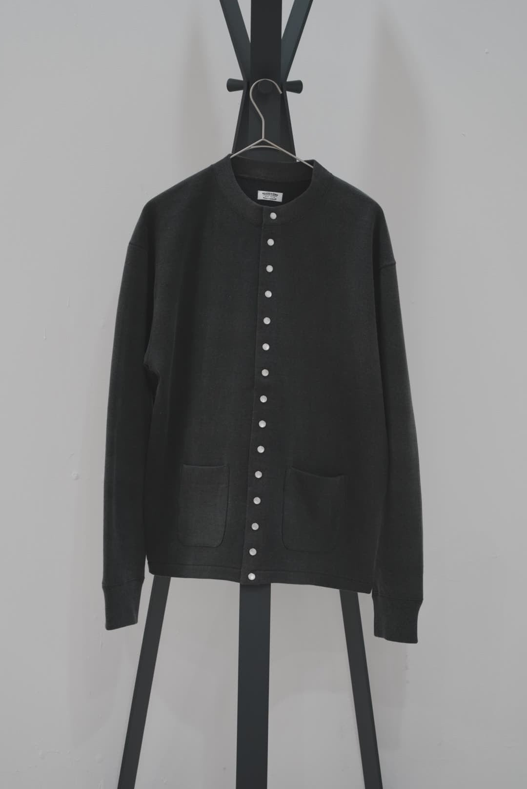 MAATEE&SONS "SNAP CARDIGAN" [FADE BLACK]