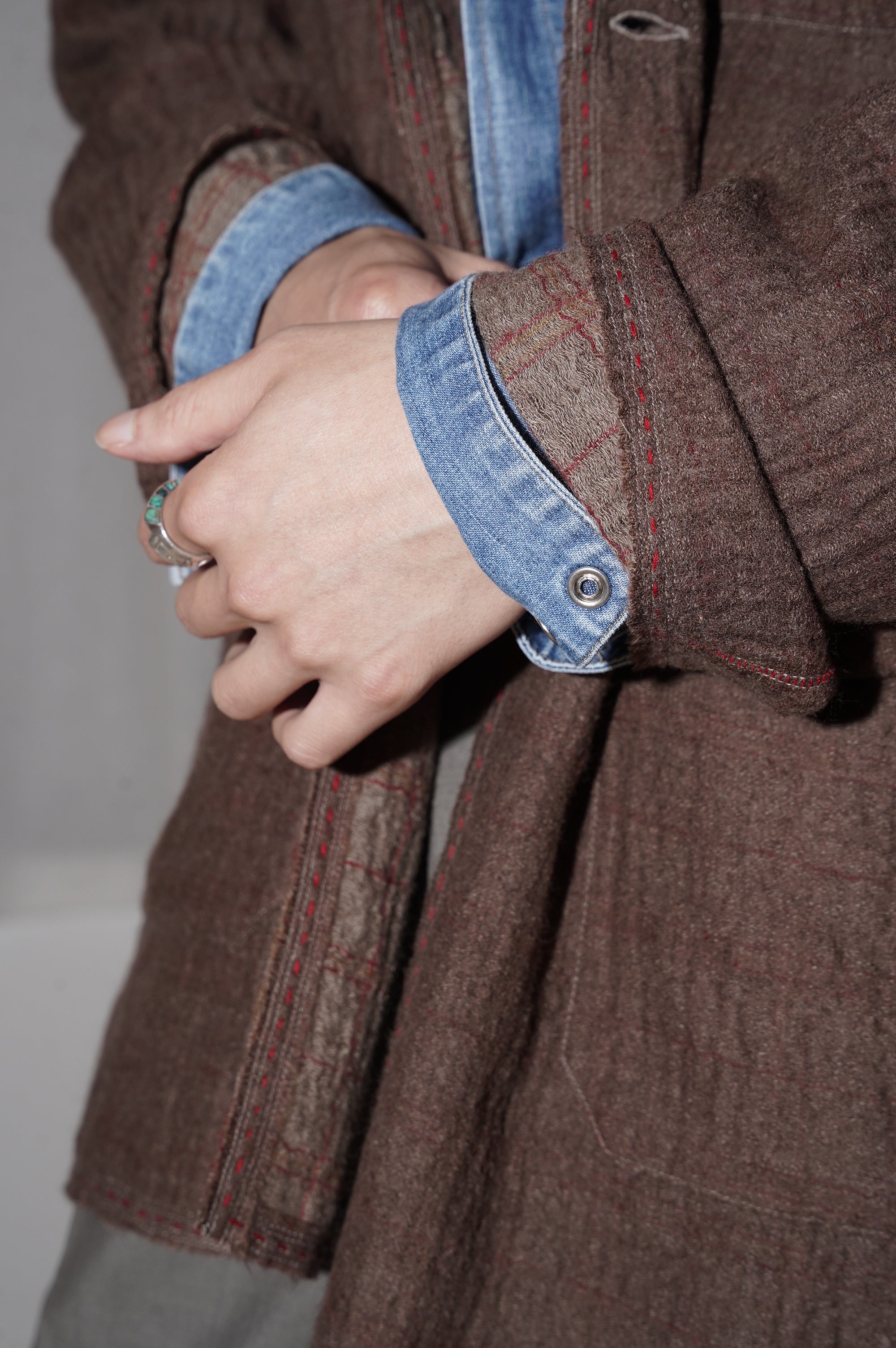 MAATEE&SONS "GUPTA W FACE COVERALL" [BROWN]