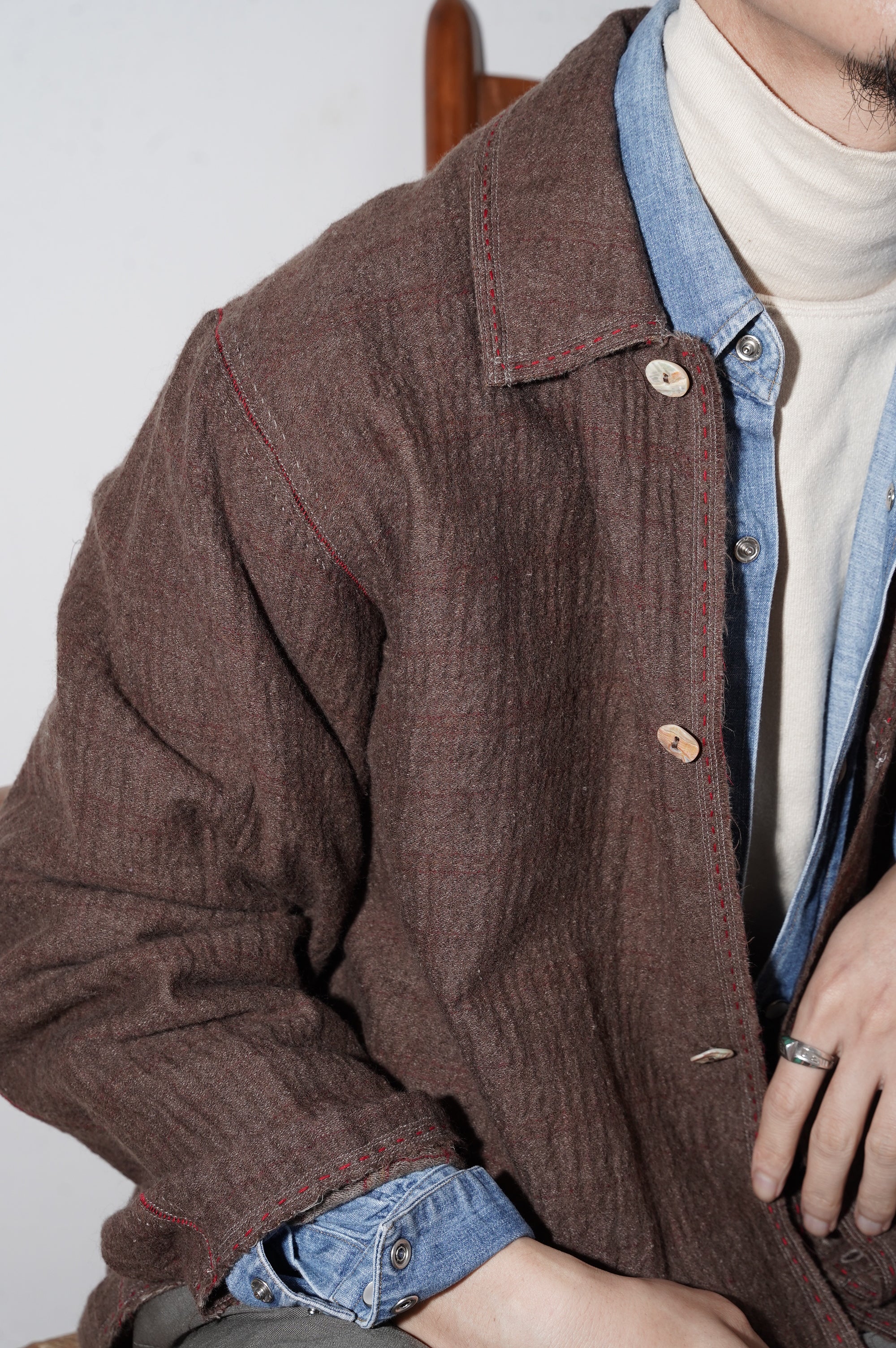 MAATEE&SONS "GUPTA W FACE COVERALL" [BROWN]