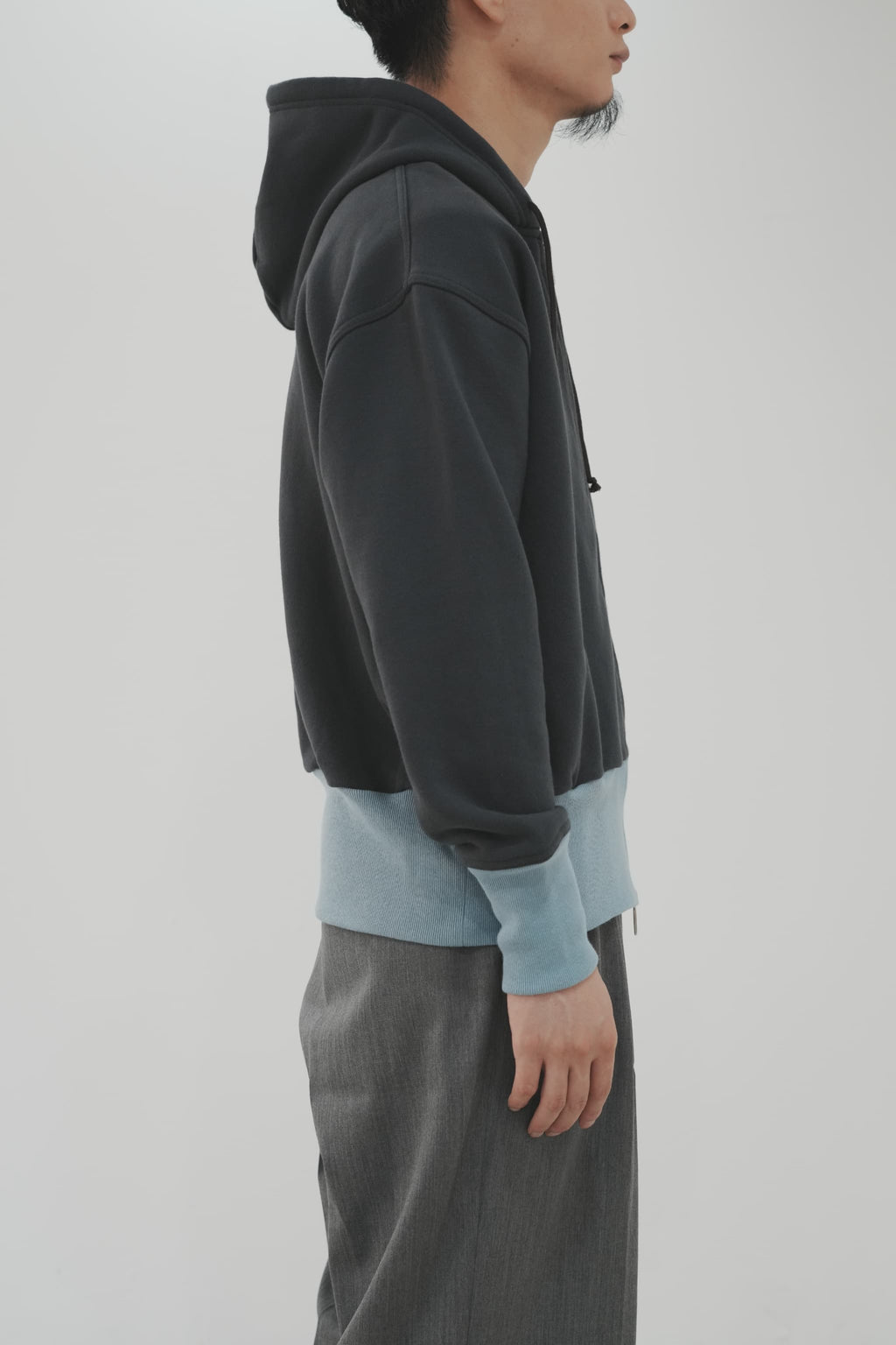 REVERBERATE "TWO TONE HOODY" [NAVY]