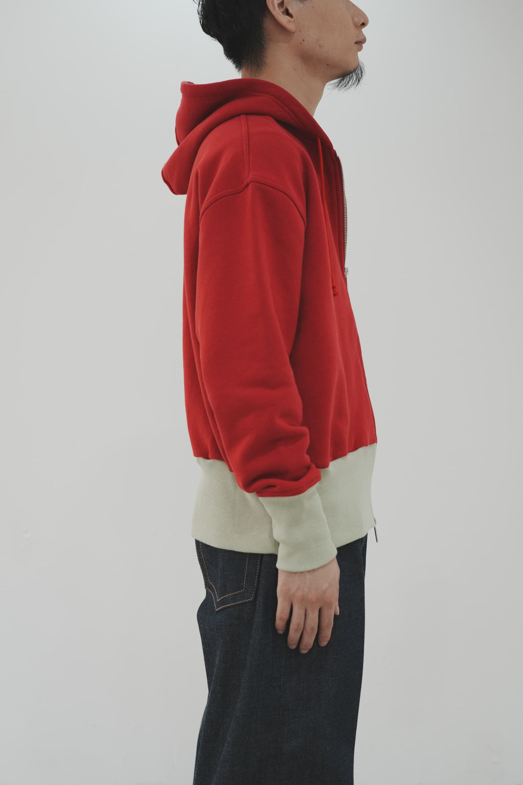 REVERBERATE "TWO TONE HOODY" [RED]